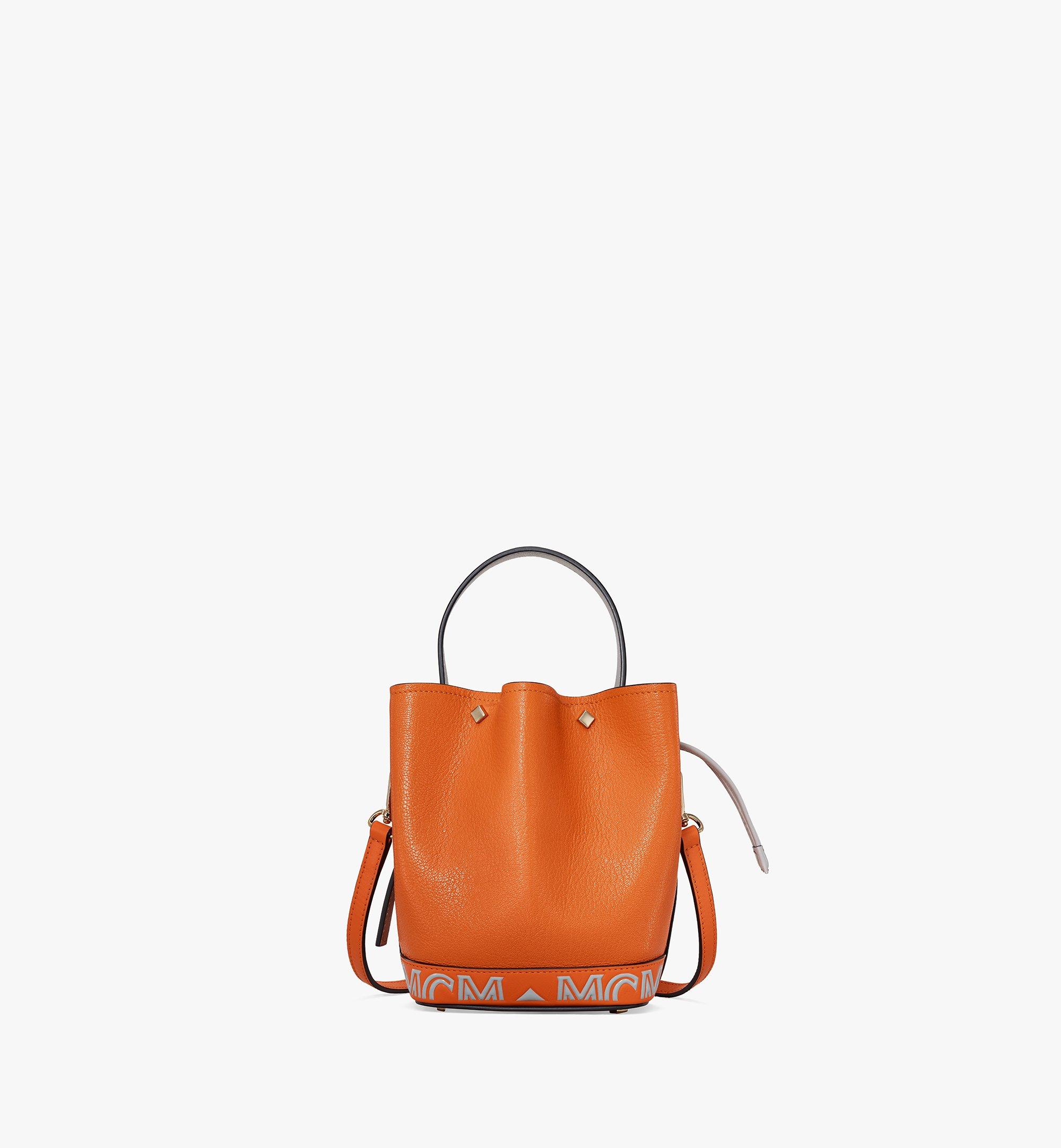 Image of Milano Drawstring Bag In Color Block Goatskin Leather
