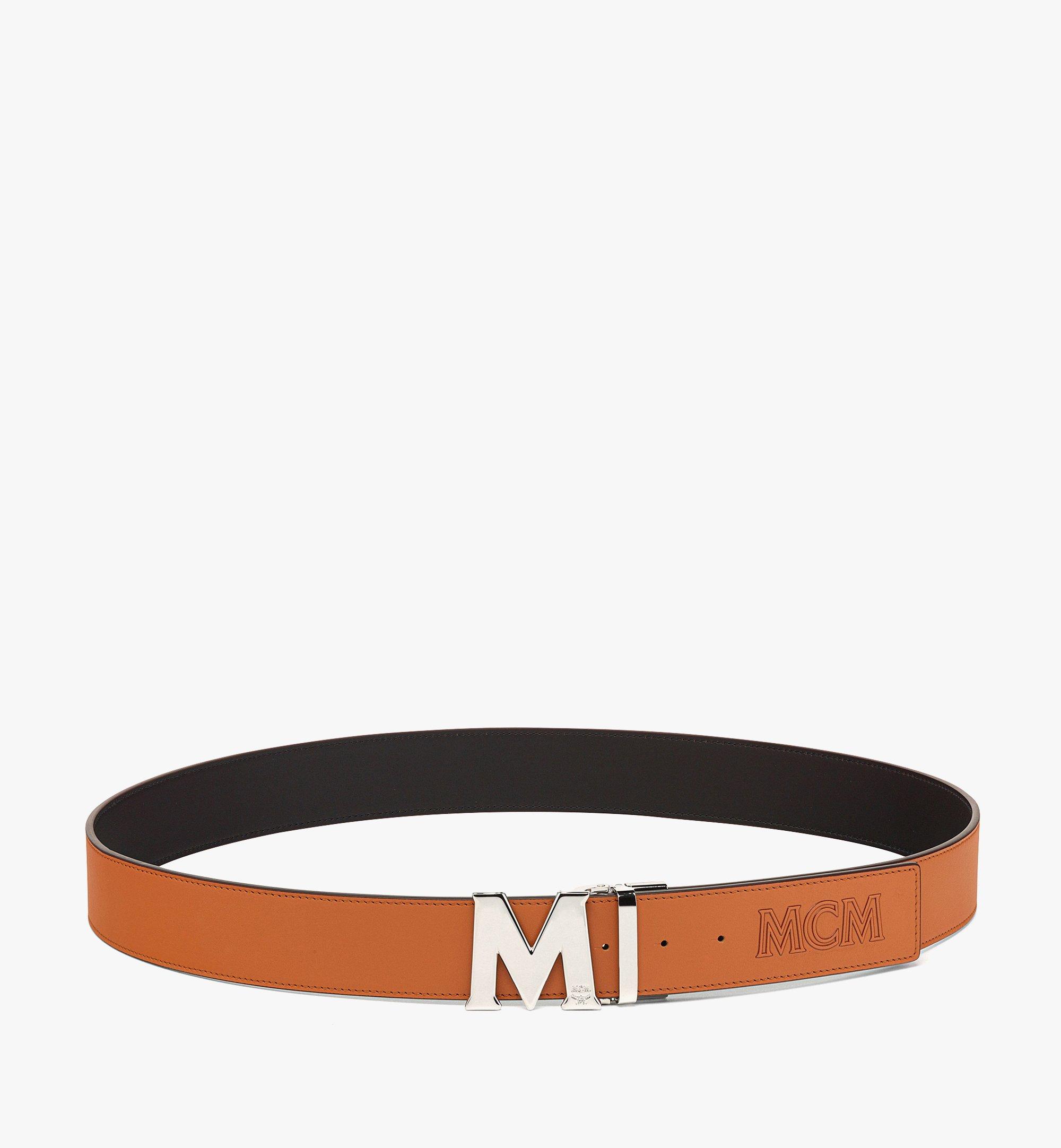 MCM Claus M Reversible Belt 1.75 in Spanish Calf Leather
