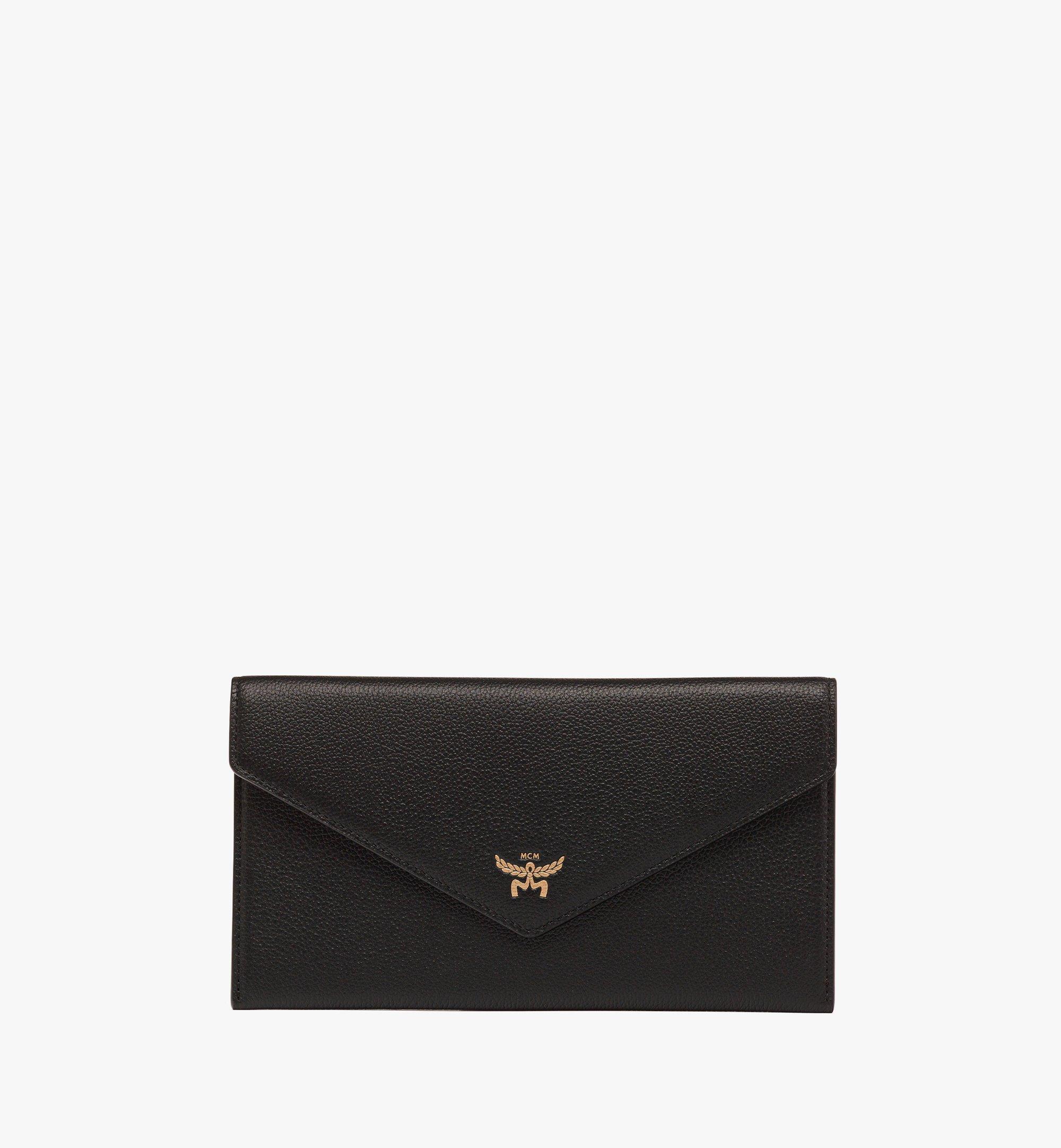 MCM Himmel Continental Pouch in Embossed Leather