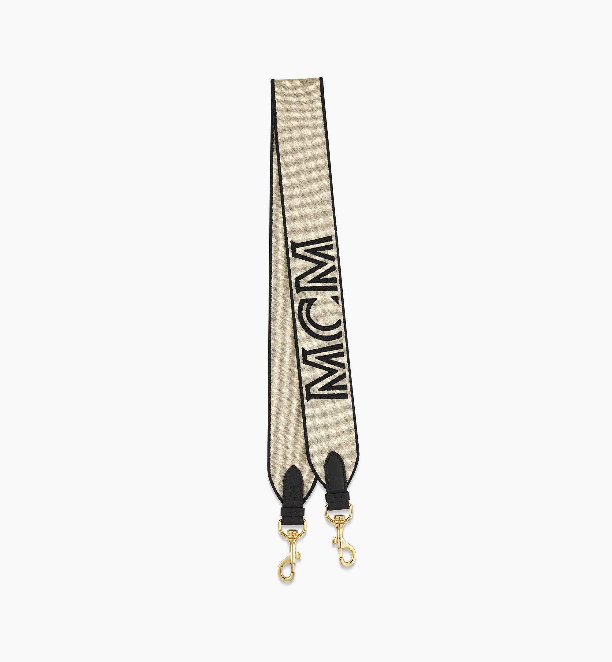 MCM Aren Logo Fabric Shoulder Strap