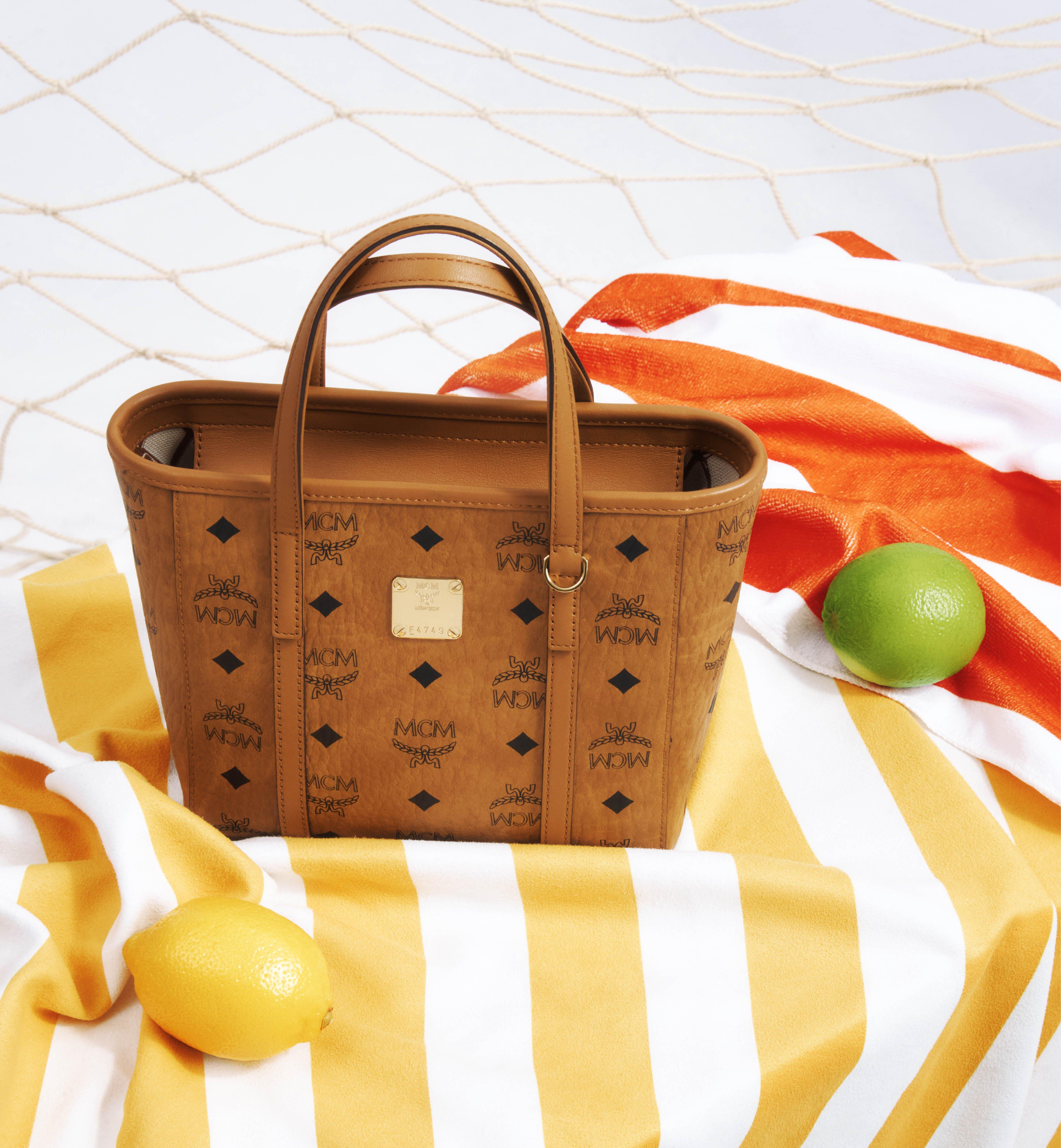 MINI TONI TOP-ZIP SHOPPER IN VISETOS