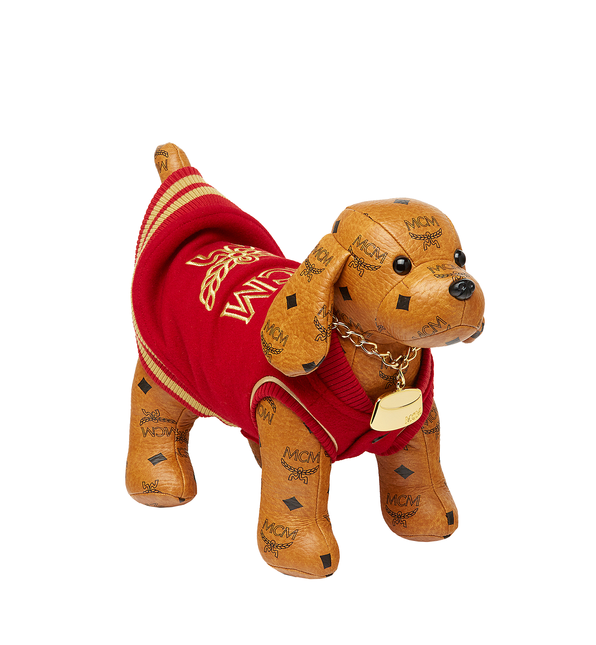MCM Logo Dog Stadium Vest Red MCV8SVP01RU00M Alternate View 1