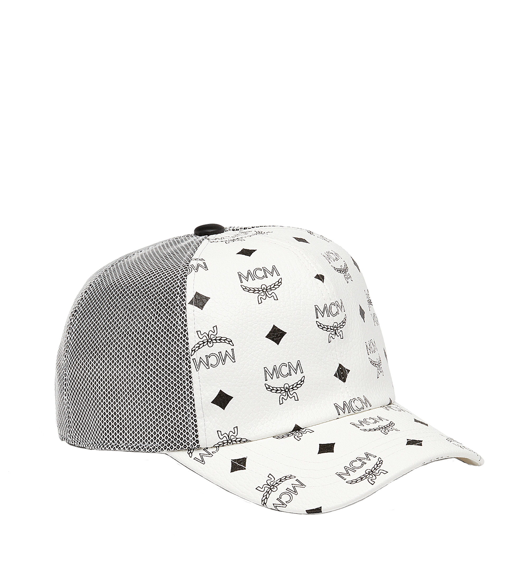 MCM Classic Mesh Cap in Visetos White MEC7S2K10WT001 Alternate View 1