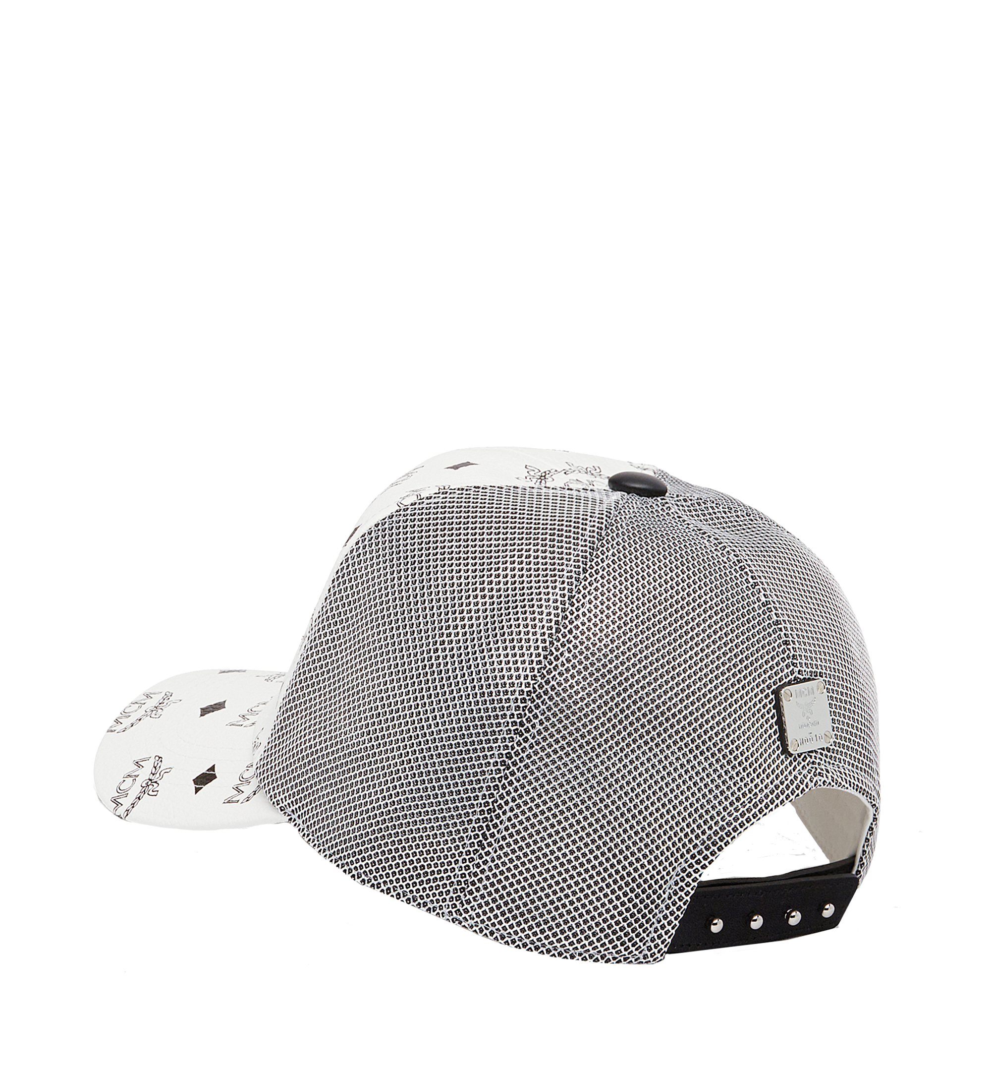 MCM Classic Mesh Cap in Visetos White MEC7S2K10WT001 Alternate View 1