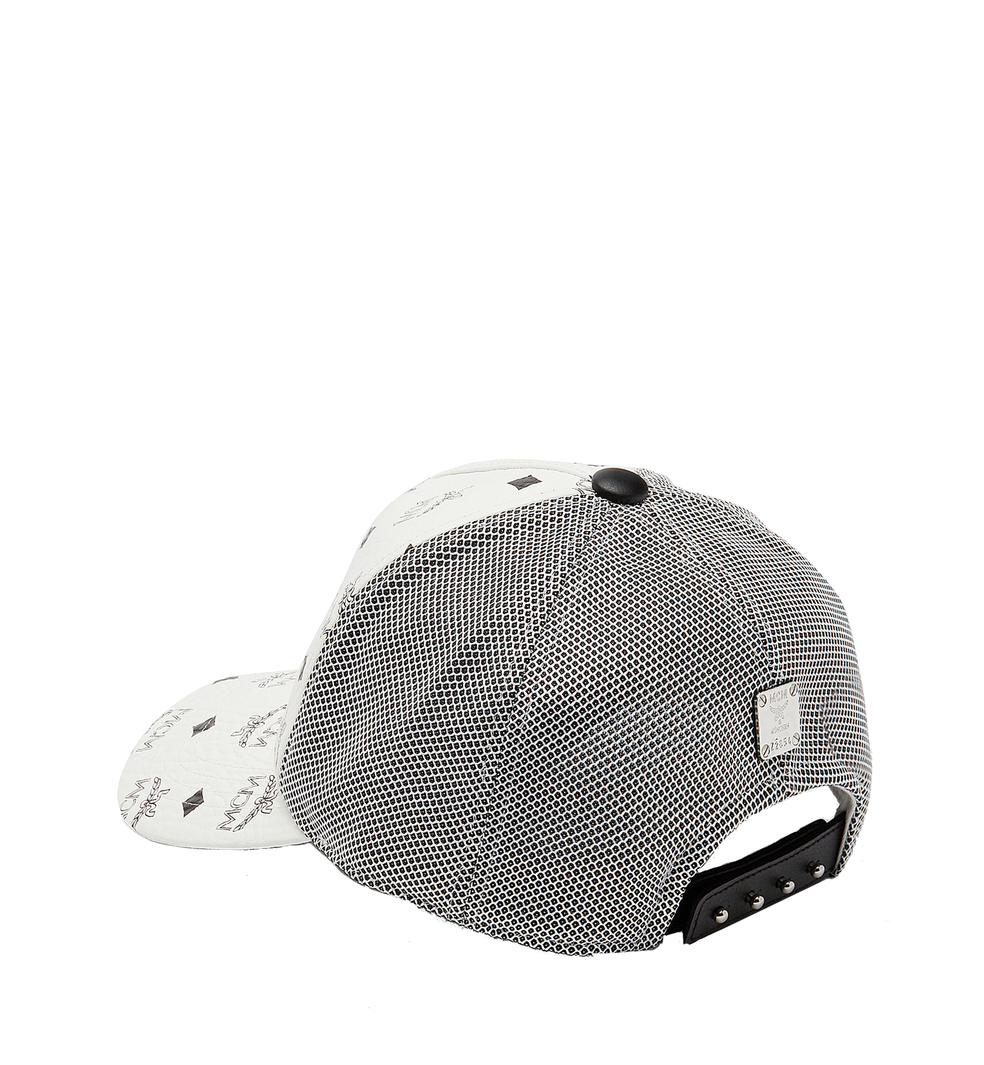MCM Rabbit Mesh Cap in Visetos White MEC8SMM04WT001 Plus de photos 1