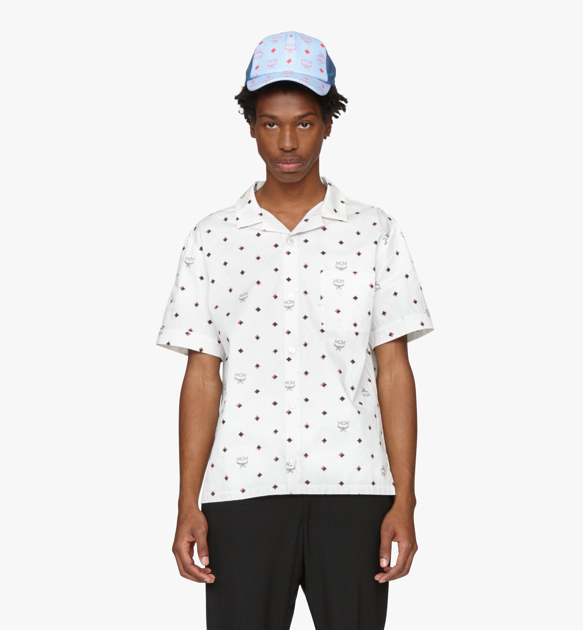 MCM Casquette en maille technique et toile Visetos Blue MEC9A2K10H2001 Plus de photos 2