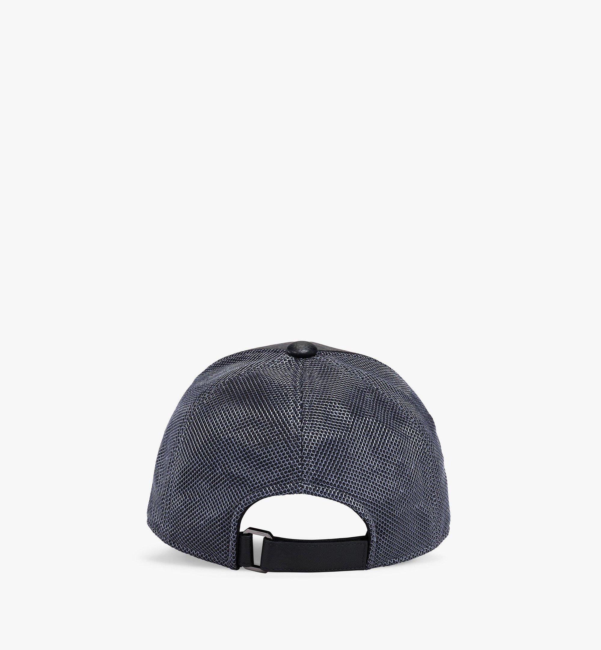 One Size Classic Mesh Cap In Visetos Black Mcm Lu