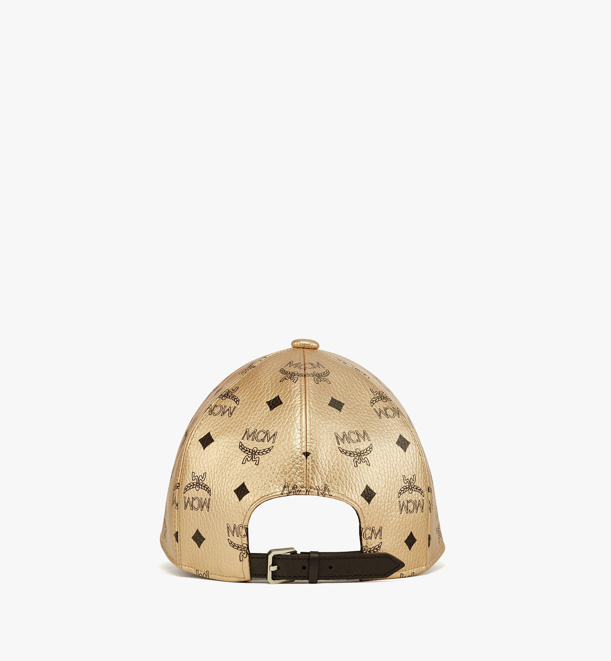 MCM Classic Cap in Visetos Gold MECBAMM01T1001 Alternate View 1