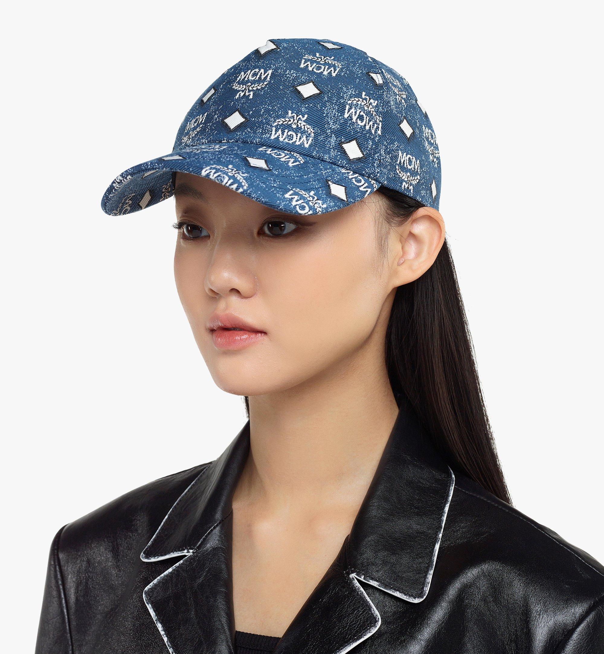 MCM, Accessories, Mcm Bucket Hat In Monogram Denim Blue