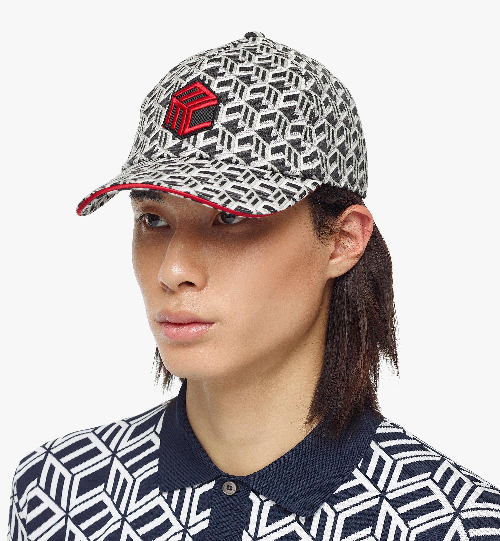 Adjustable Classic Cap in Cubic Monogram Jacquard Black | MCM ®CN