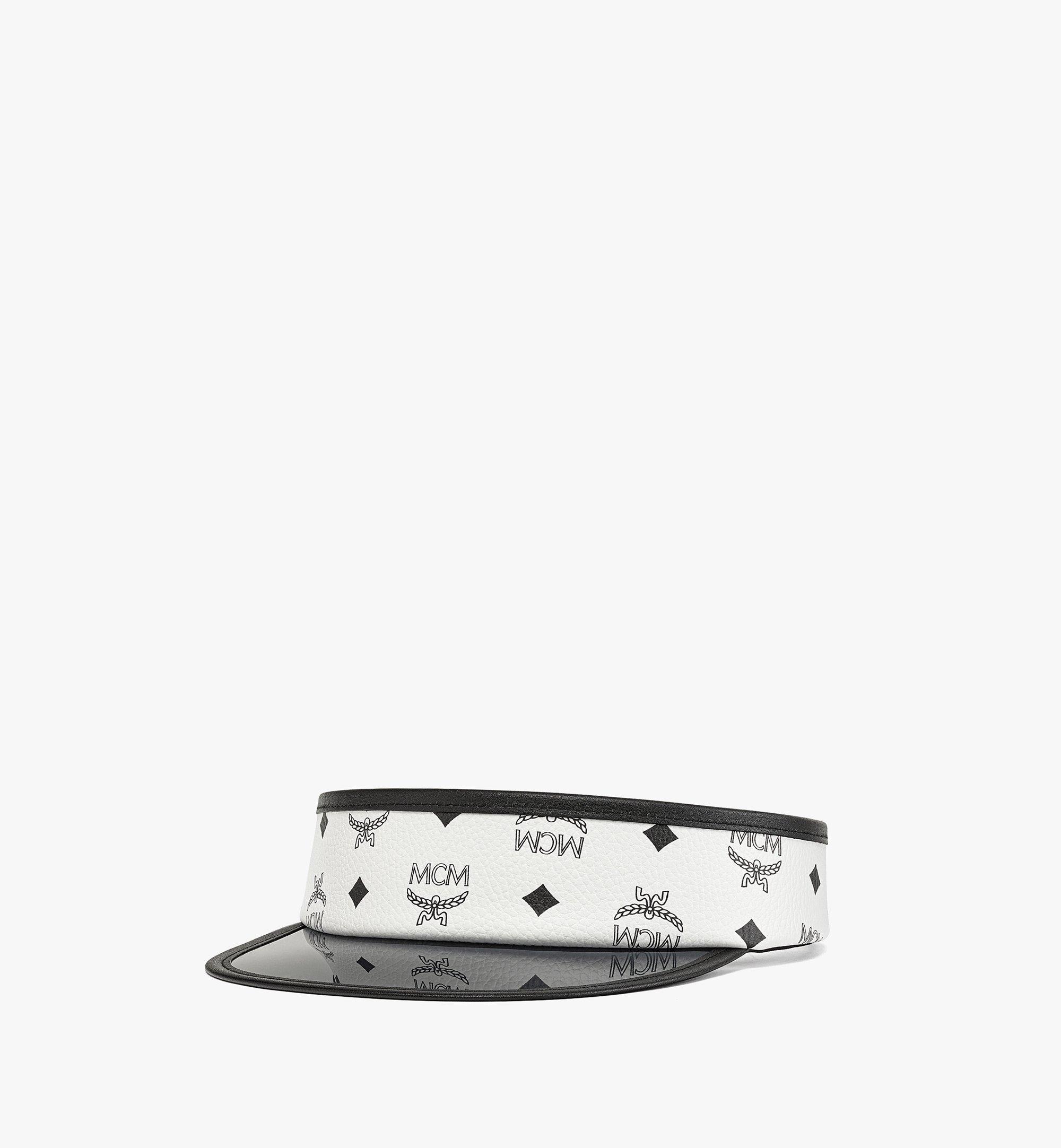 MCM Vinyl Visor in Visetos White MECDAMM02WT001 ほかの角度から見る 1