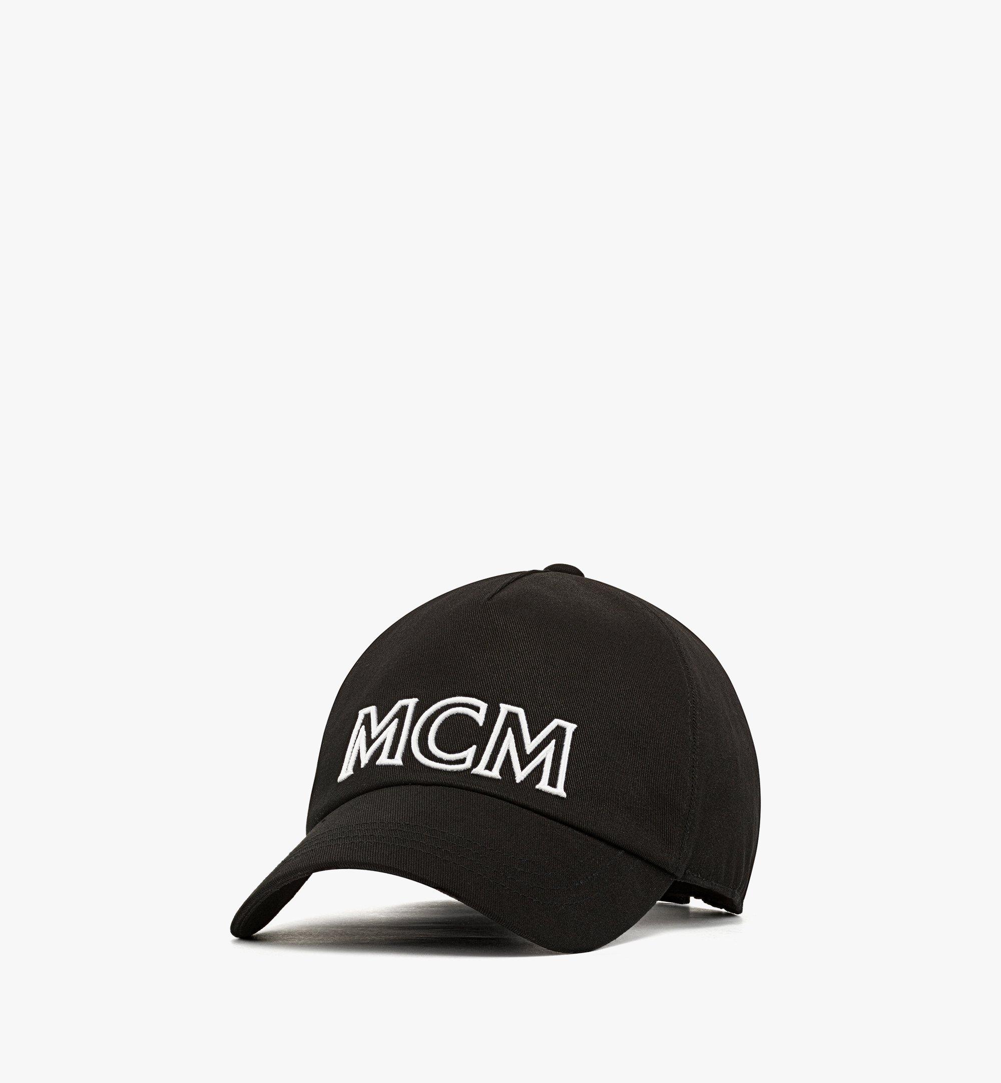 MCM MCM Essentials ロゴキャップ - コットンツイル Black MECDSBC01BK001 ほかの角度から見る 1