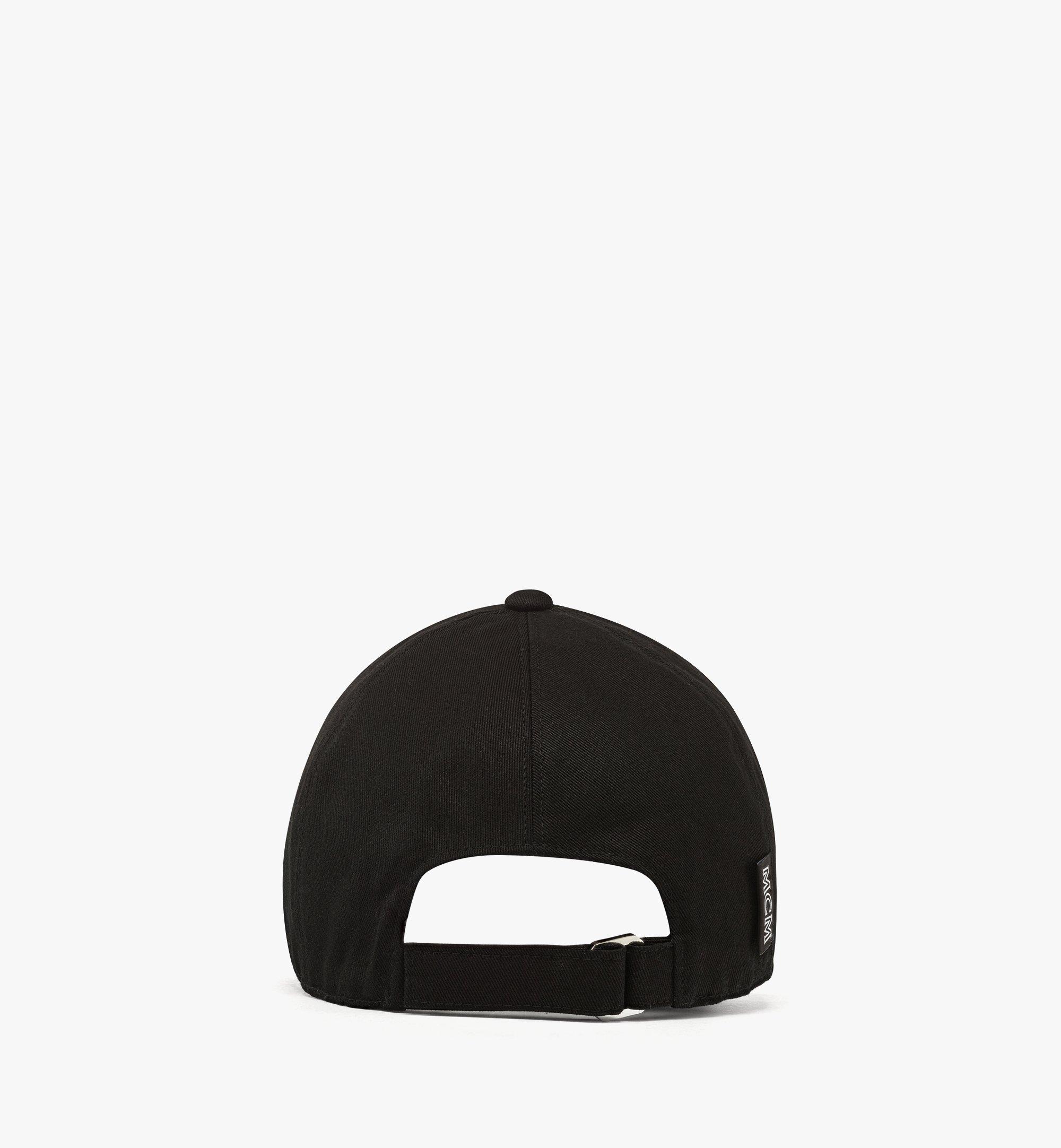 Adjustable MCM Essentials Logo Cap in Cotton Twill Black | MCM ®JP