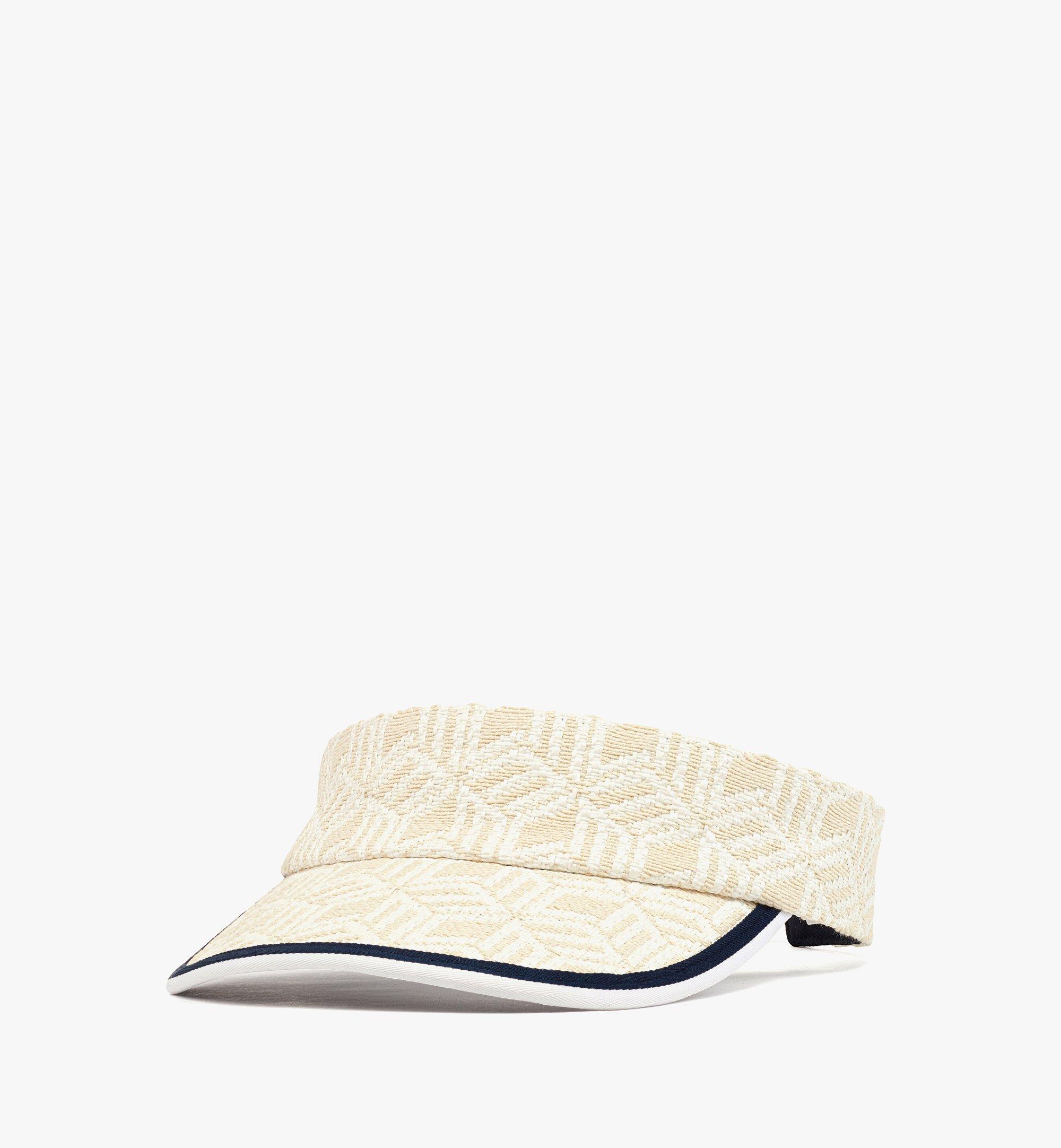 Visor in Cubic Monogram Raffia