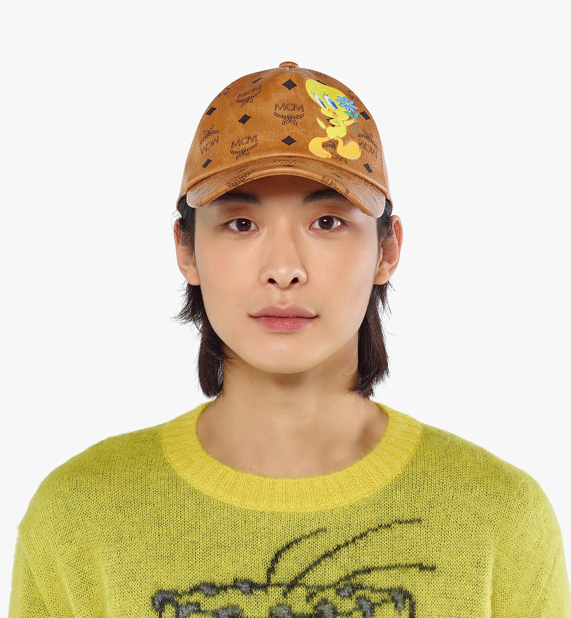 MCM Looney Tunes x MCM  Classic Cap in Visetos Cognac MECDSMM07CO001 Alternate View 2