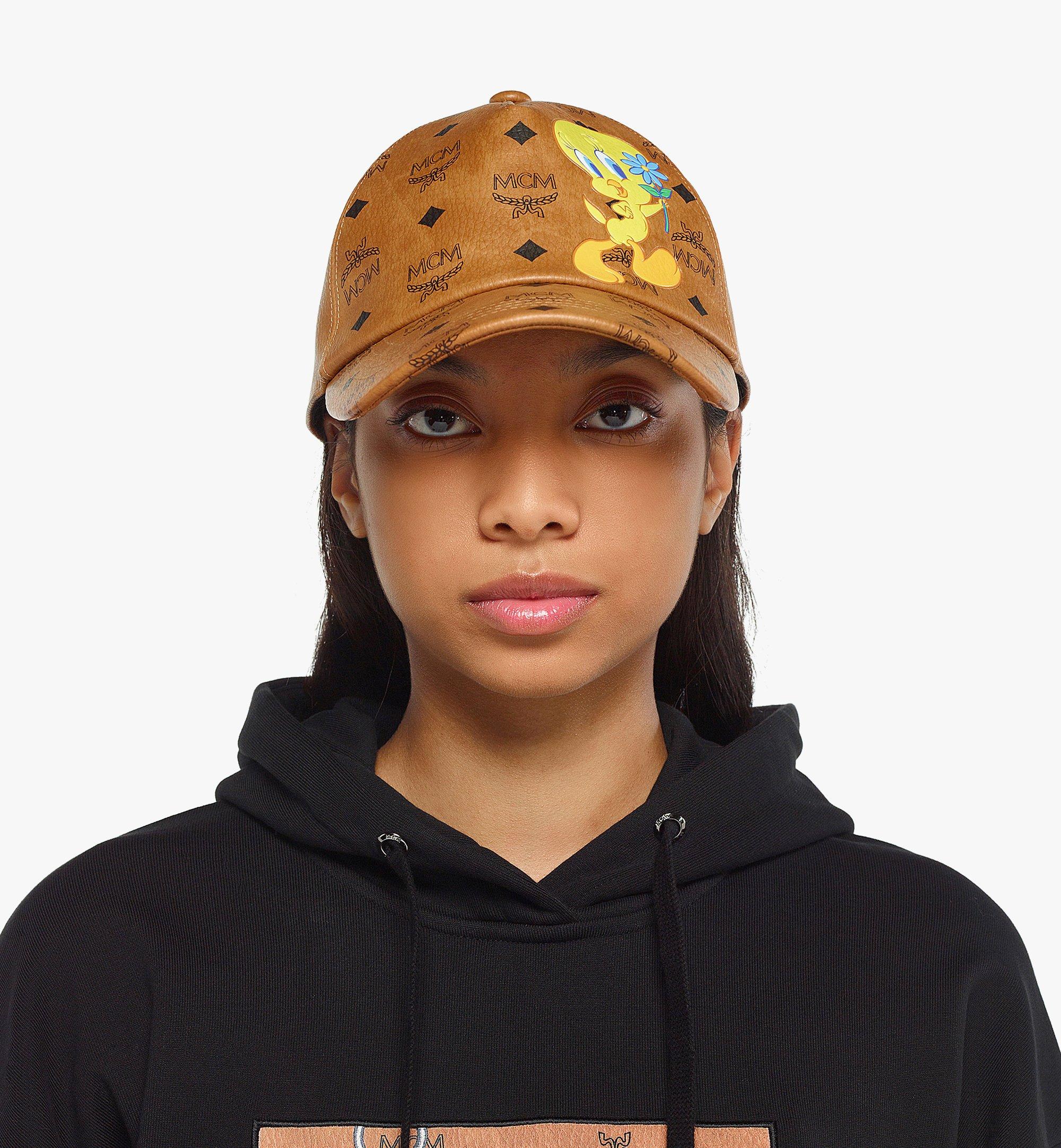 MCM Looney Tunes x MCM  Classic Cap in Visetos Cognac MECDSMM07CO001 Alternate View 3