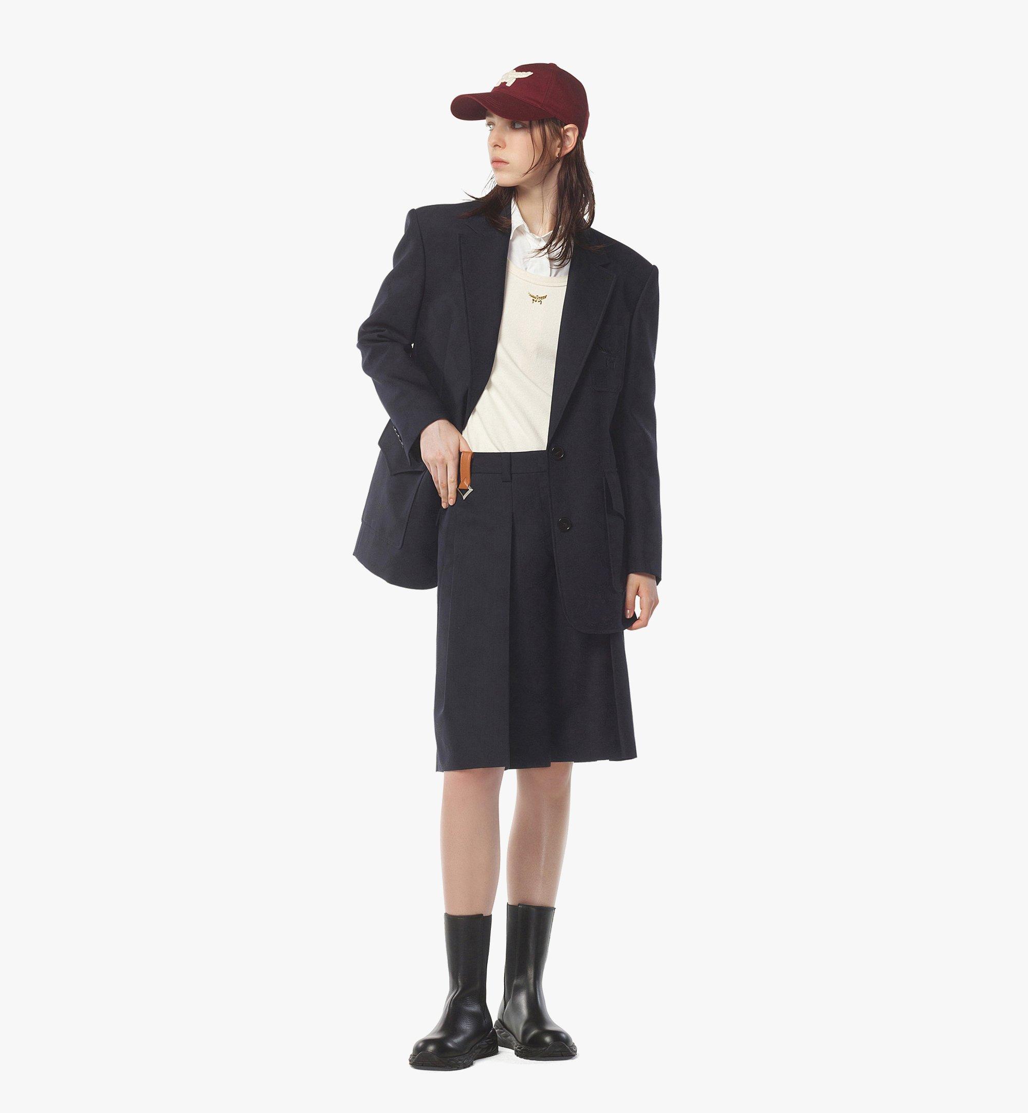 MCM エッセンシャル ロゴキャップ - コットンツイル Red MECESBC01XG001 ほかの角度から見る 3