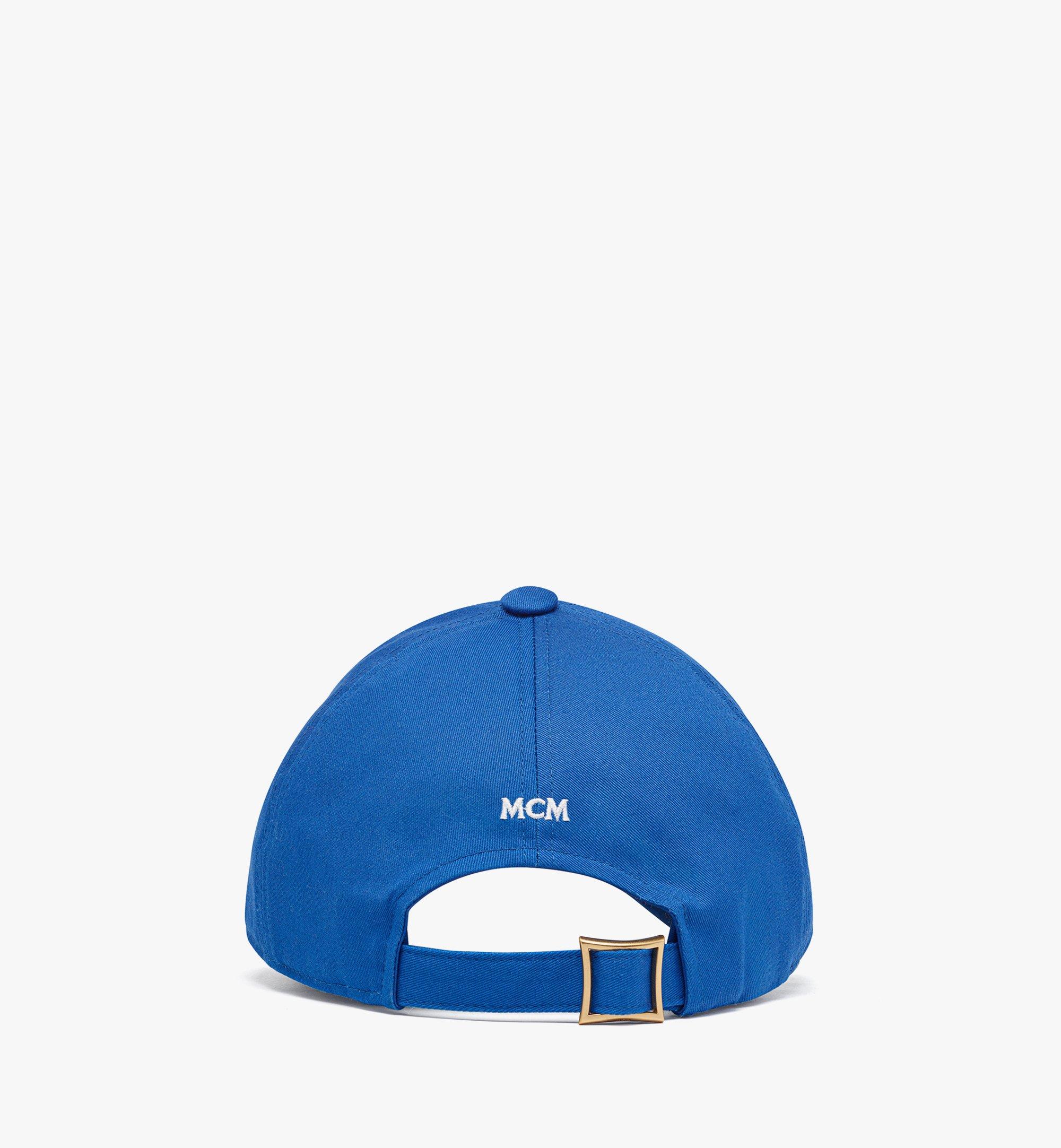 Adjustable Essential Logo Cap in Cotton Twill Blue | MCM ®US