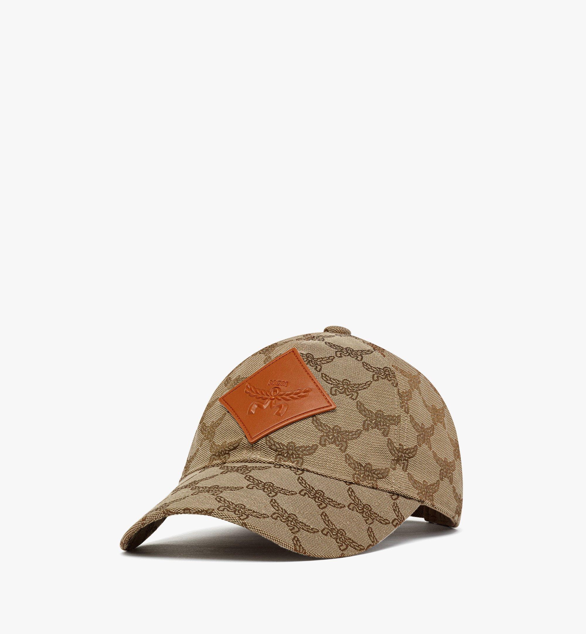 Mcm Classic Cap In Lauretos Denim Jacquard In Neutral