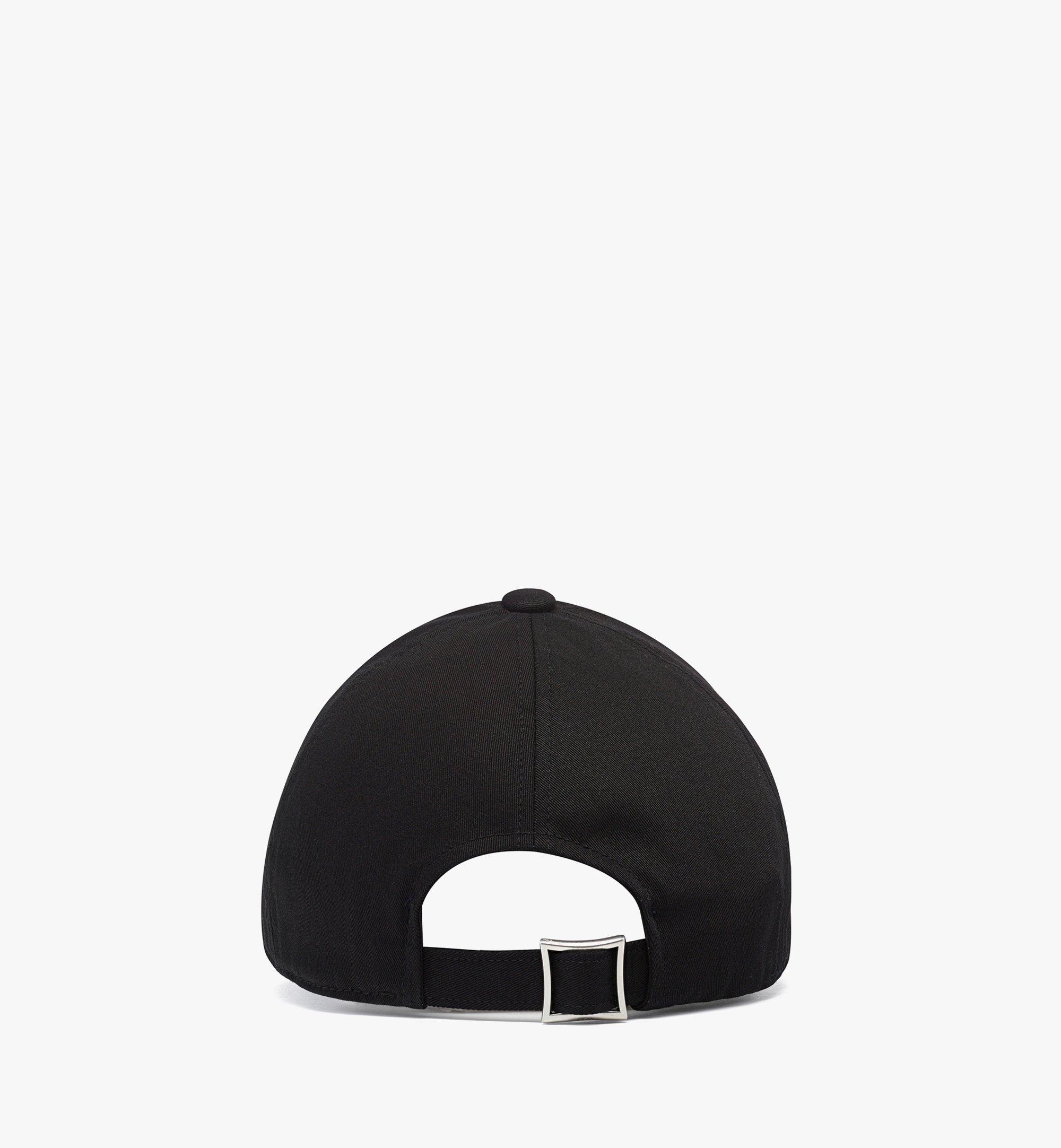 MCM Essential Diamond Cap in Cotton Twill Black MECFSBC02BK001 Alternate View 1