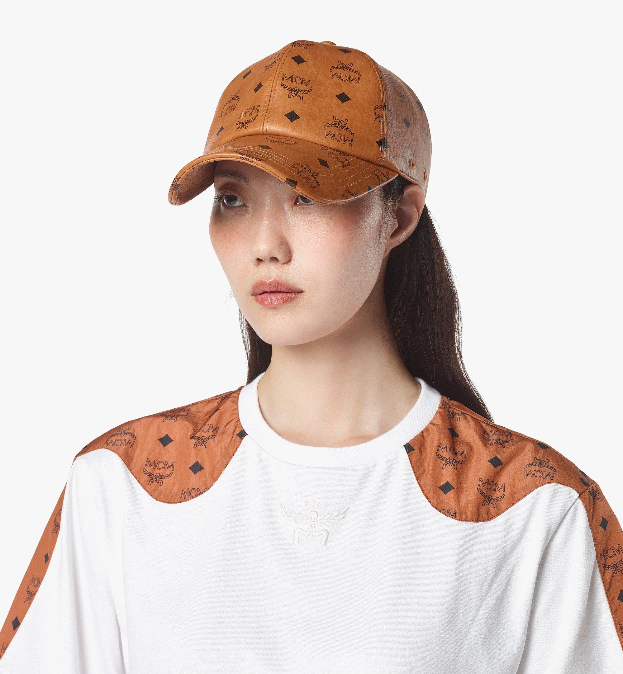 One Size Classic Cap in Visetos Cognac | MCM ®US