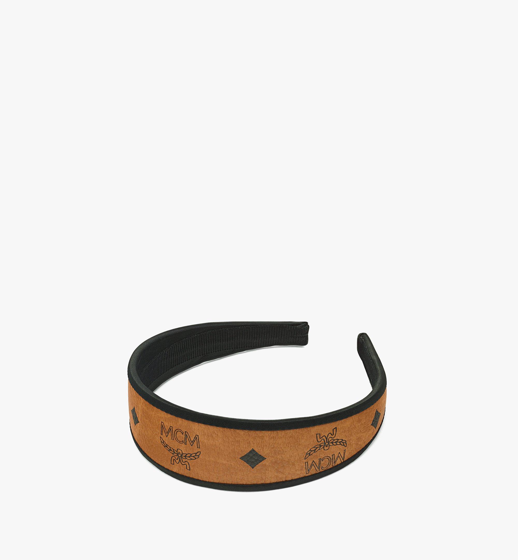 Mcm Women's Visetos Monogram Headband - Cognac - Cognac