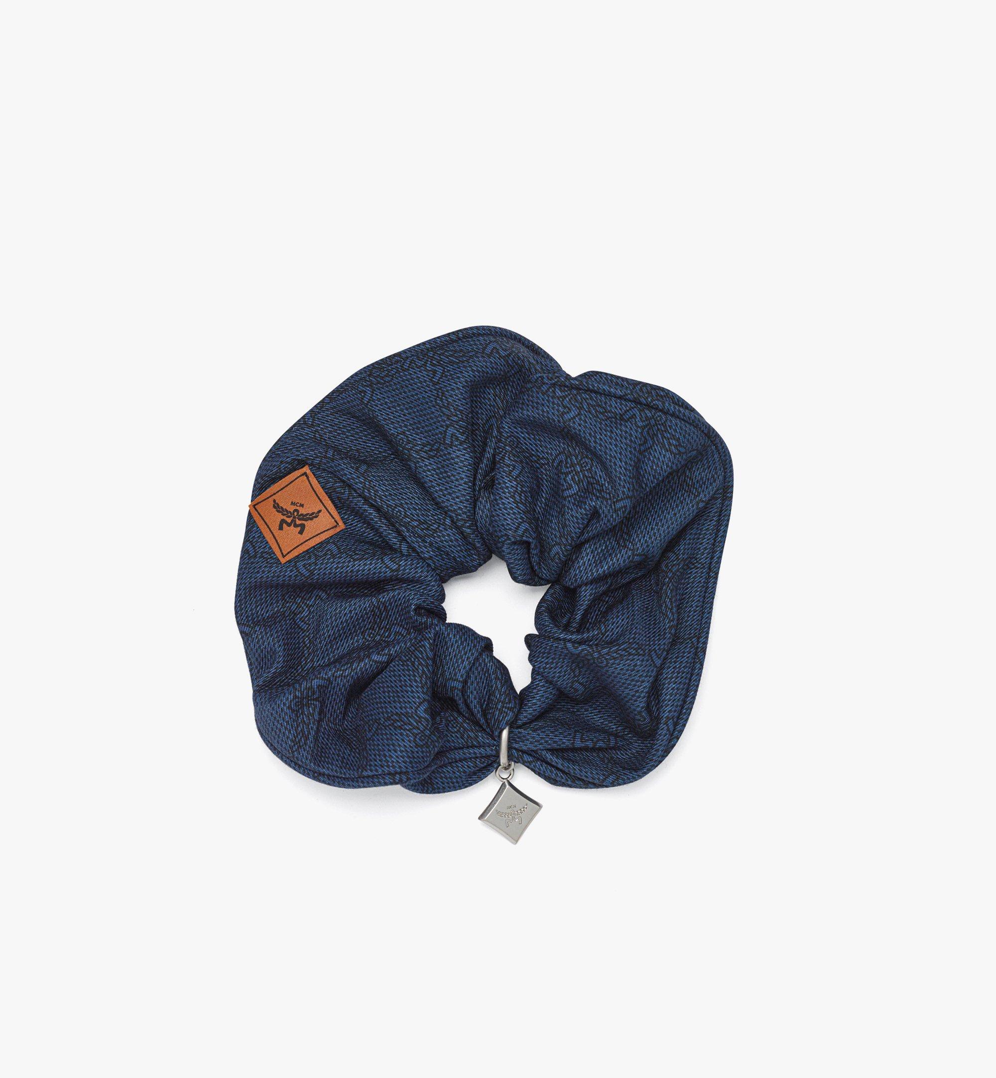 MCM ローレトスモノグラム シュシュ - コットン＆シルク Blue MEEEAMM02VC001 ほかの角度から見る 1