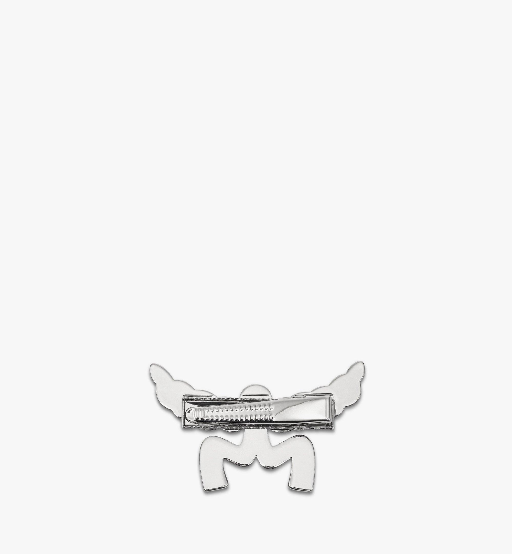 MCM ローレル ロゴ ヘアクリップ Silver MEEESMM05SV001 ほかの角度から見る 1