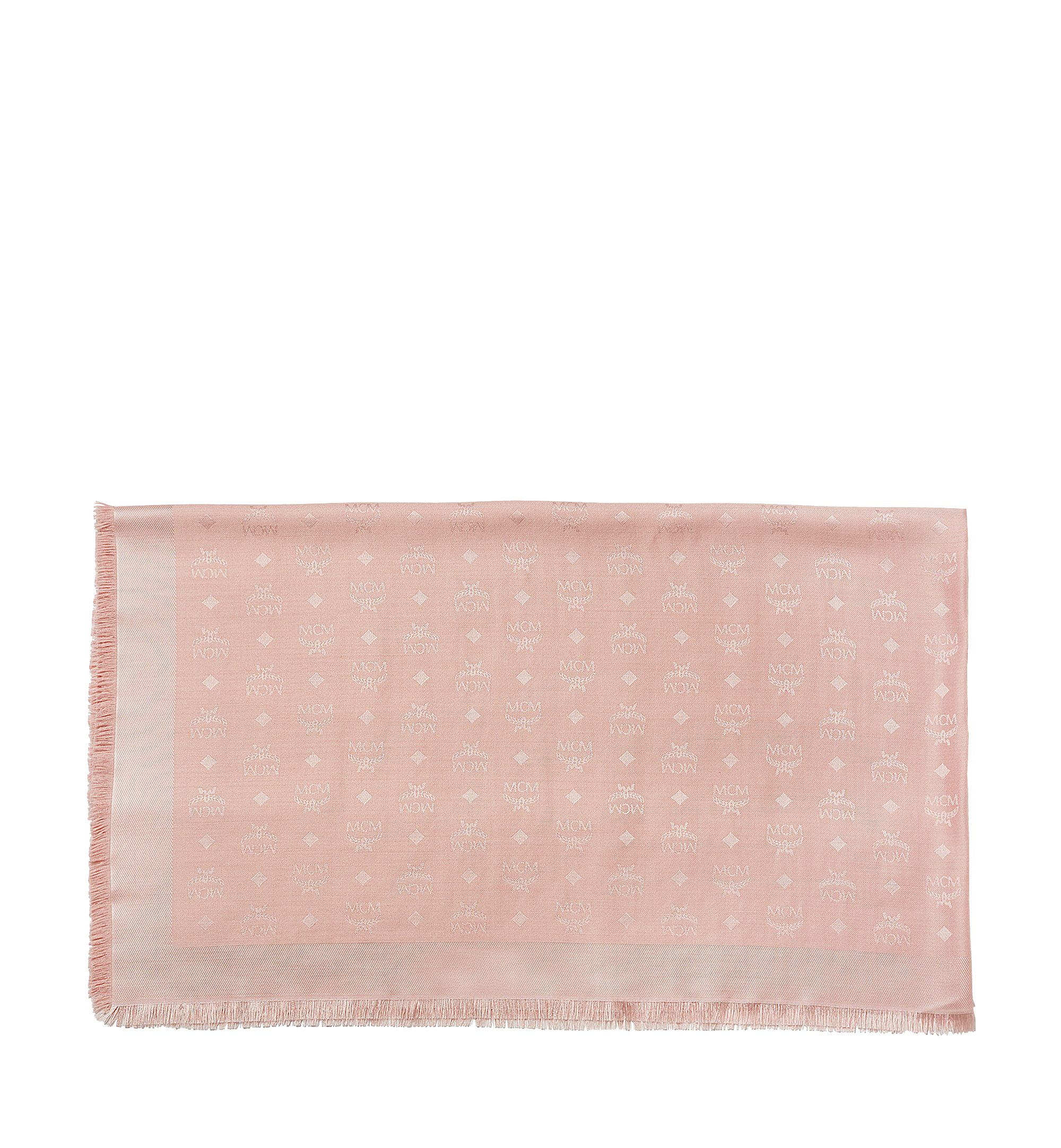 MCM Monogram Basic Jacquard Scarf Pink MEF7S2I51PK001 Alternate View 1