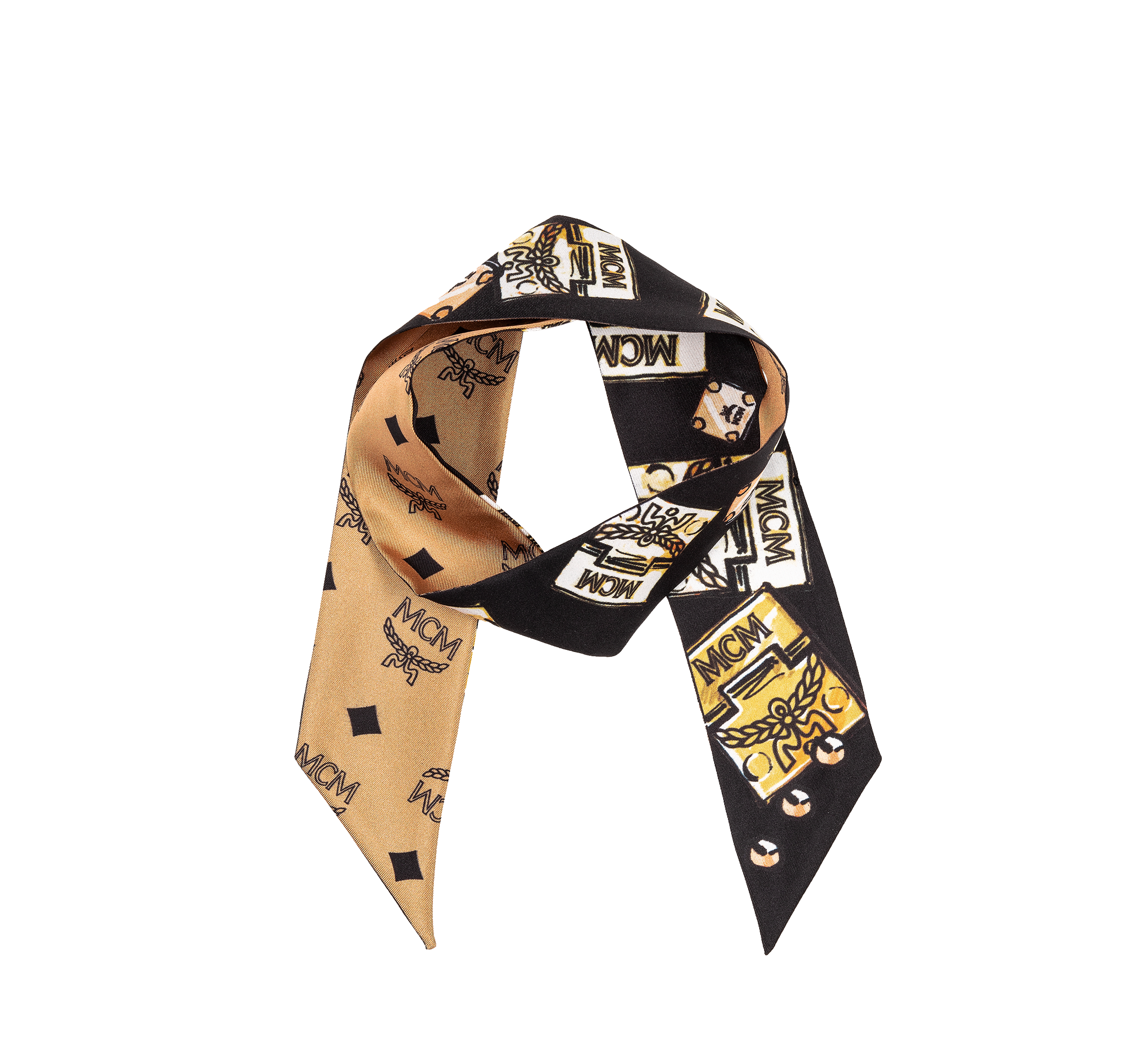 Download One Size Laurel Lock Twilly Scarf Black | MCM Yellowimages Mockups