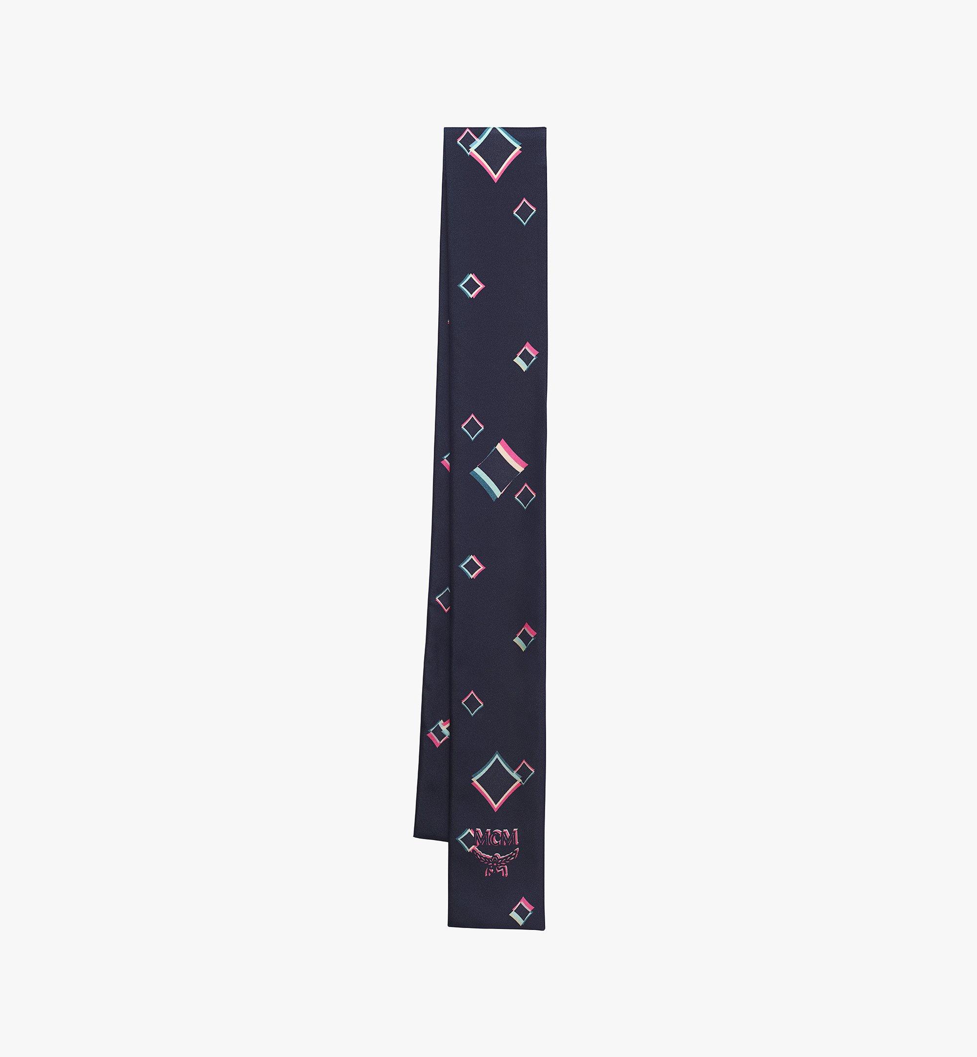 MCM Disco Diamond Silk Petite Scarf Black MEFASKA02BT001 Alternate View 1