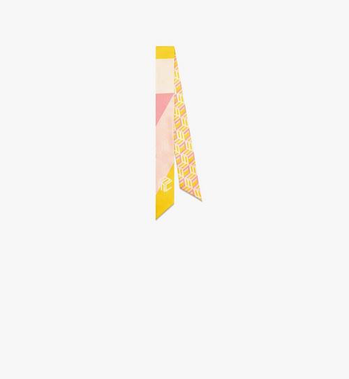Cubic Monogram印花丝绸围巾