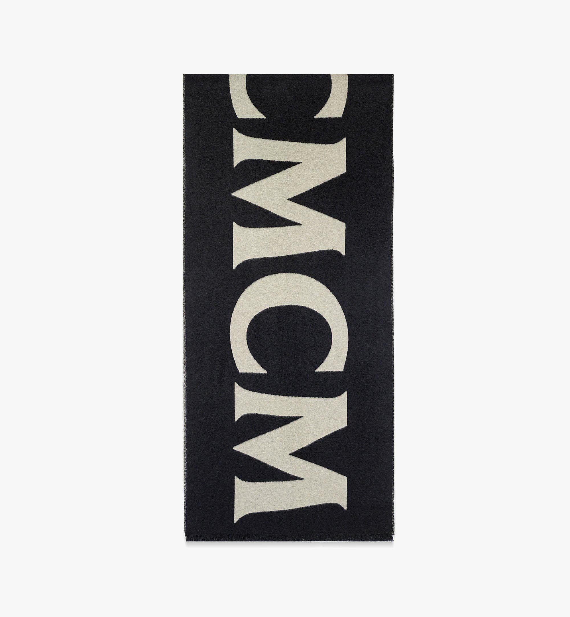 MCM Schal mit MCM-Monogramm aus Resilk® Black MEFDSMM01BK001 Noch mehr sehen 1