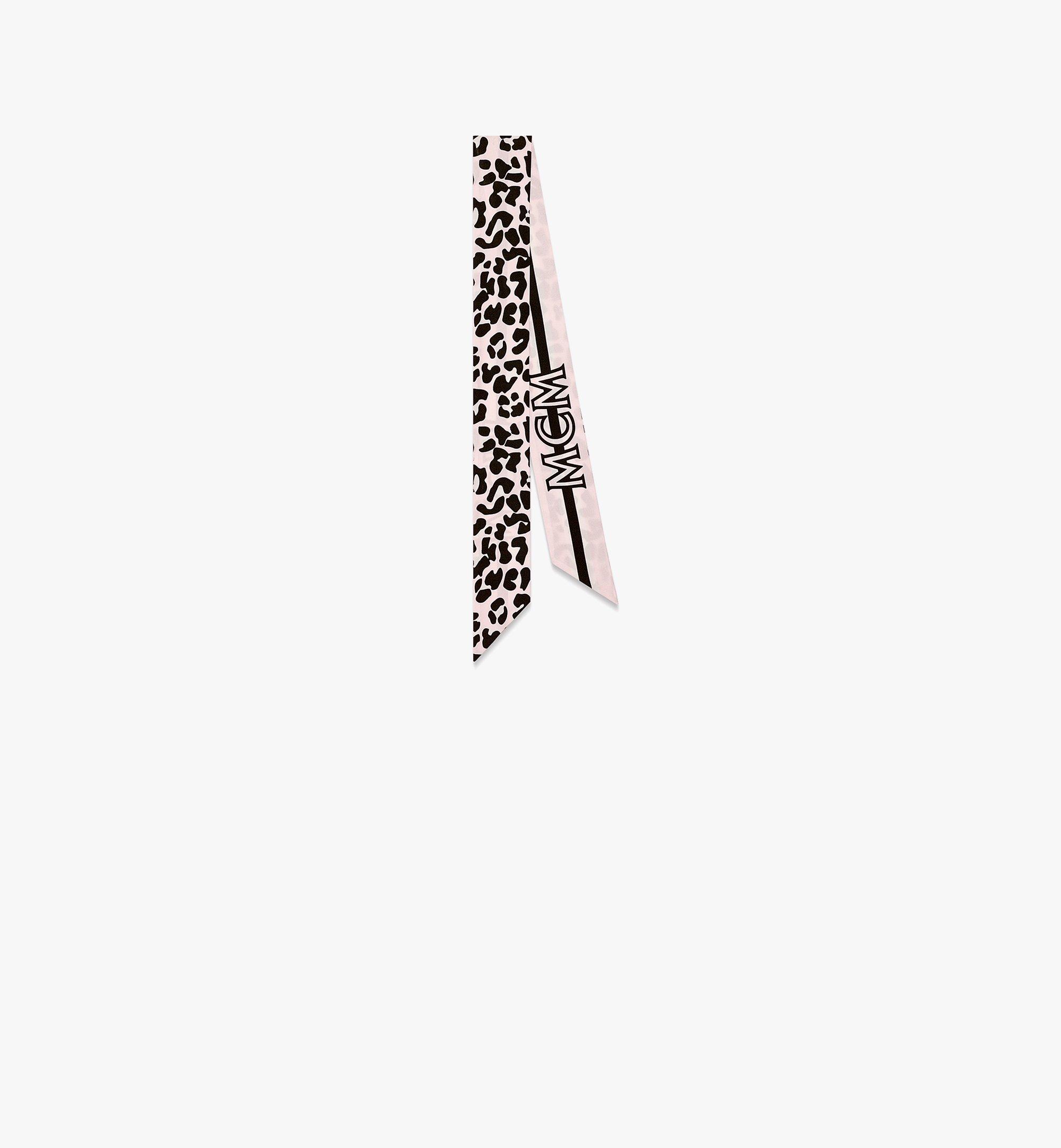 MCM Petit foulard à imprimé léopard en soie  Pink MEFDSMM06QH001 Plus de photos 1