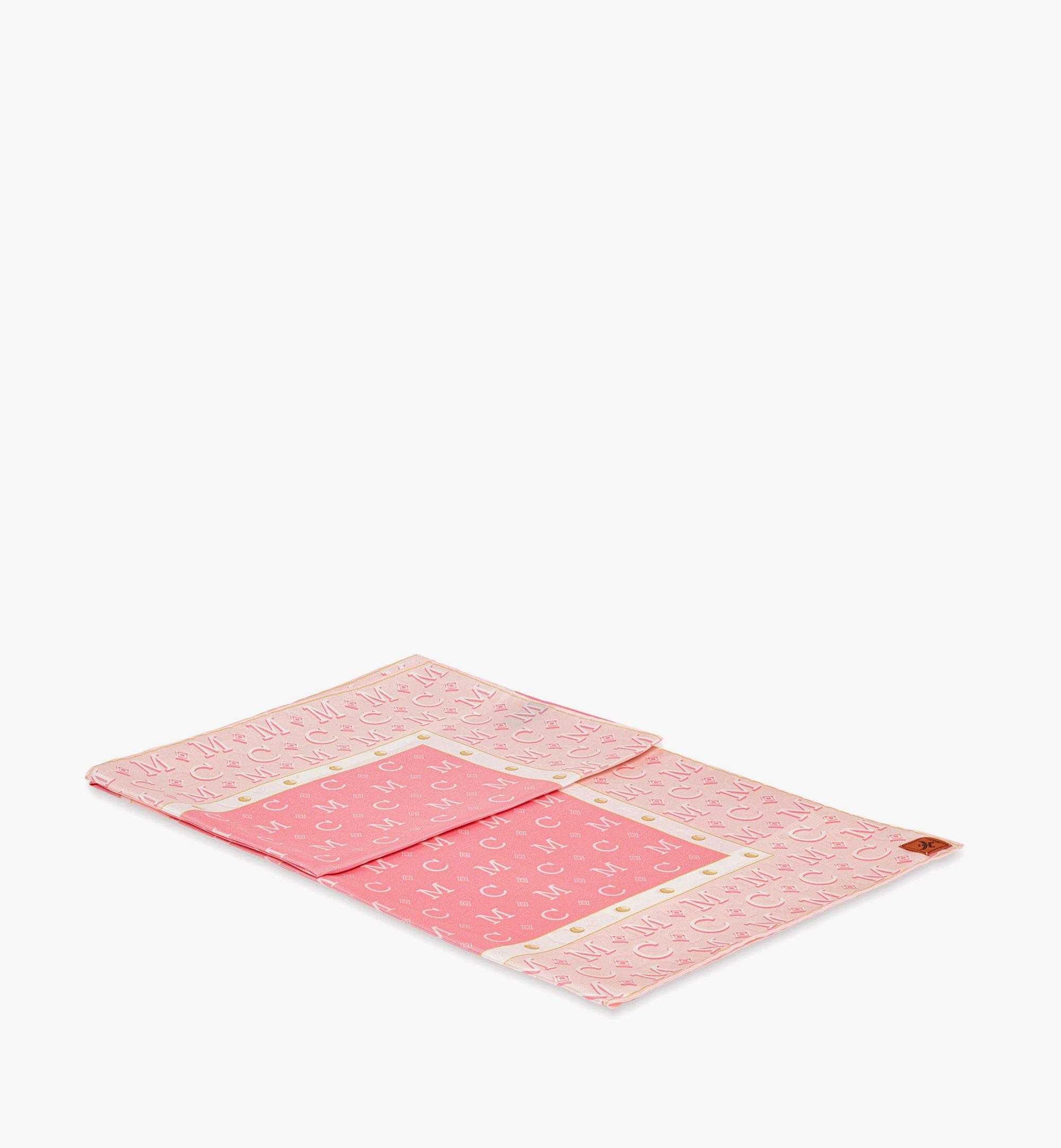 MCM Foulard Diamond monogrammé en soie biologique Pink MEFESMM07P7001 Plus de photos 1