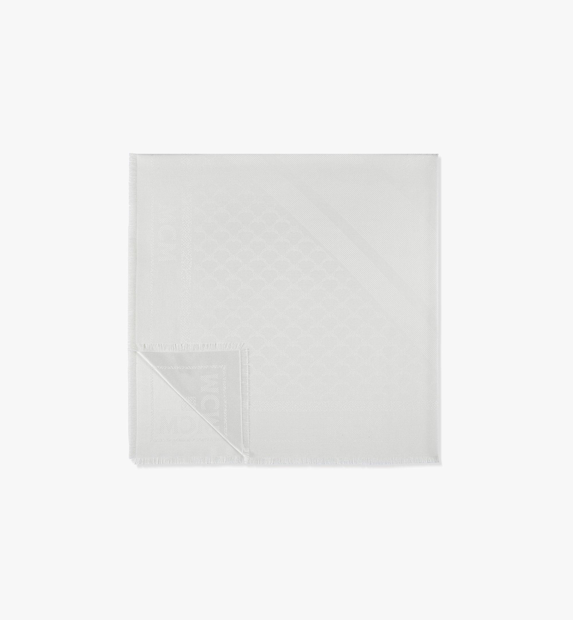 Châle à logo et losange en jacquard