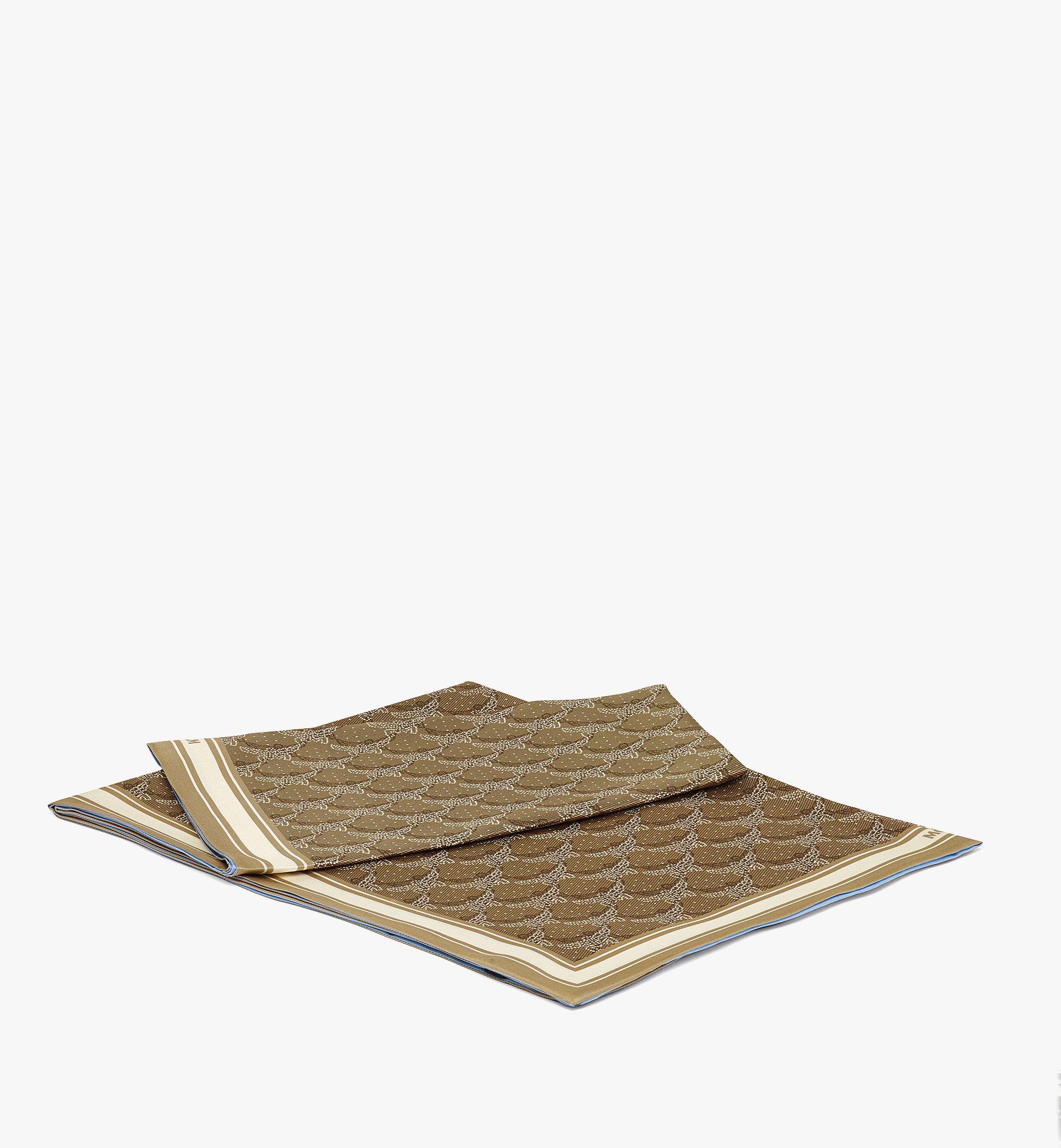 MCM Reversible Lauretos Print Silk Twill Shawl Blue MEFESMM14L9001 ほかの角度から見る 1