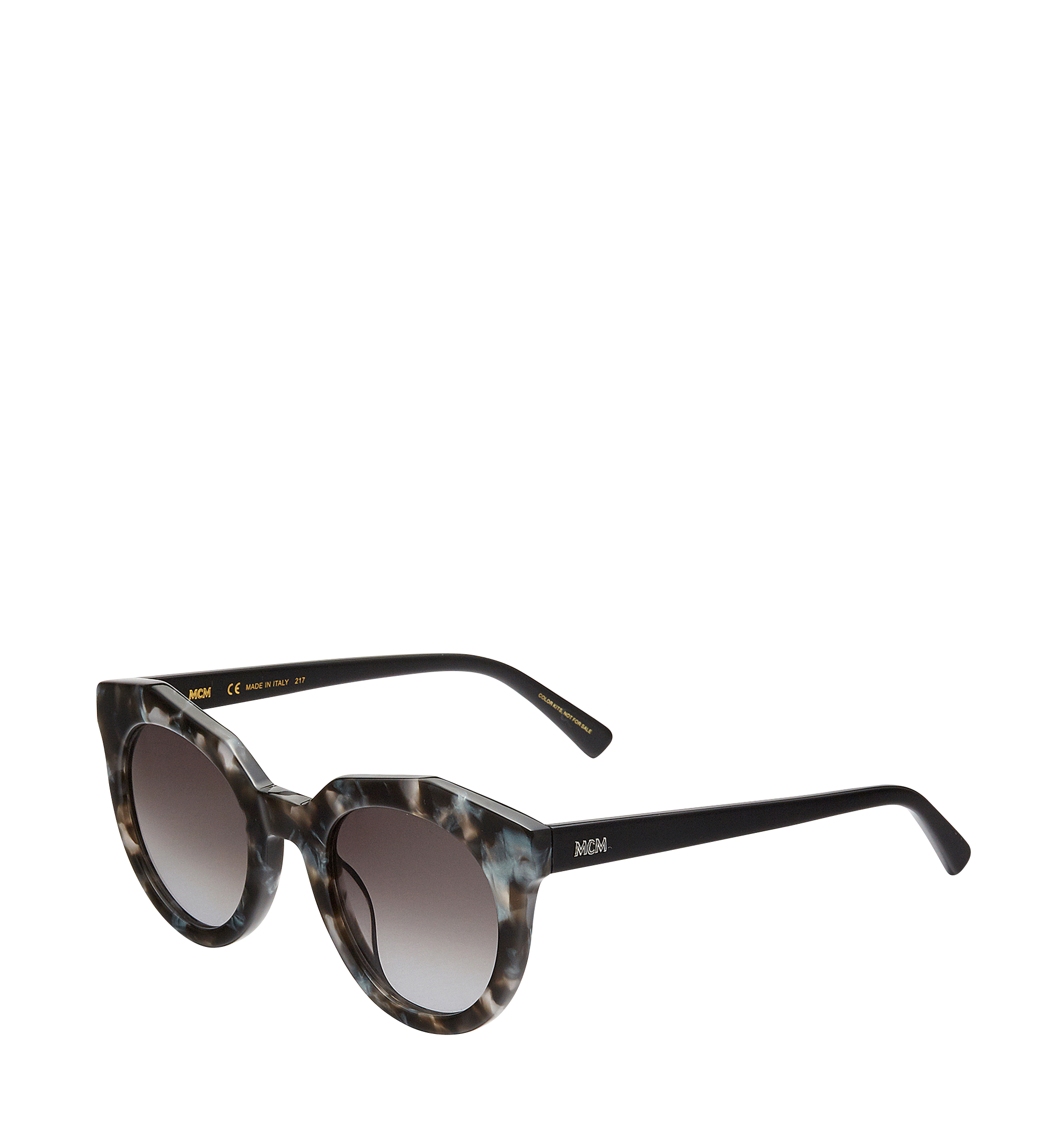 MCM Round Gradient Sunglasses Black MEG7A2I02BK001 Alternate View 1