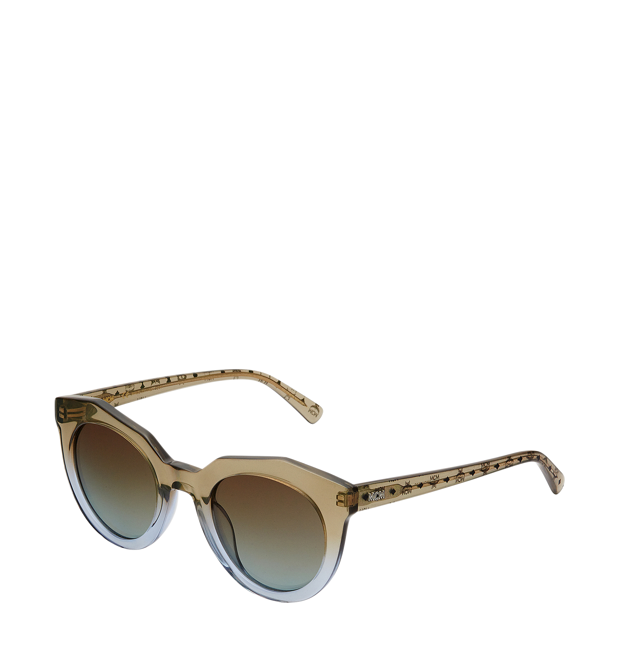 MCM Round Gradient Sunglasses BLUE MEG7A2I02LA001 Alternate View 1