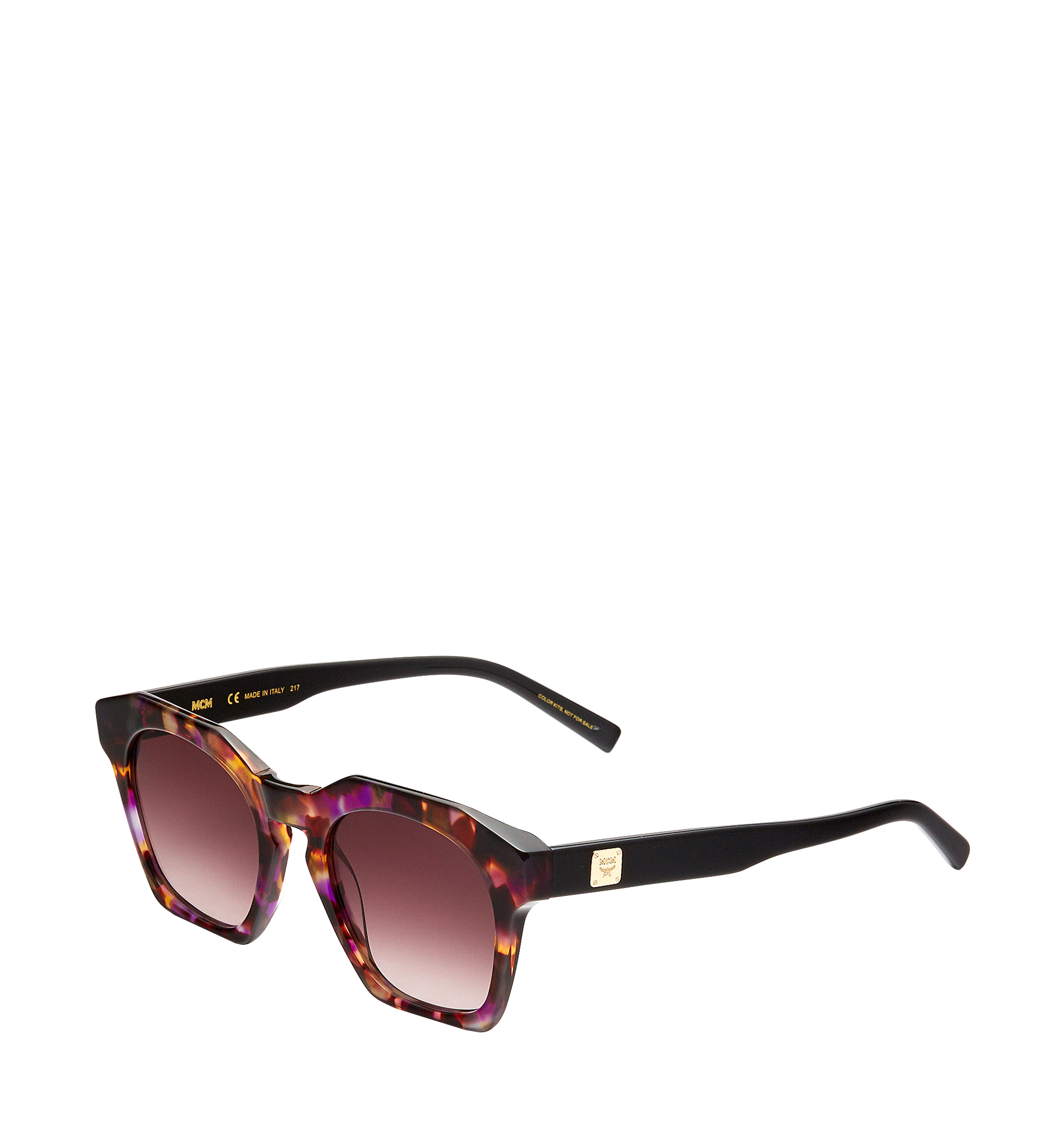 MCM Round Gradient Sunglasses Purple MEG7A2I02NH001 Alternate View 1