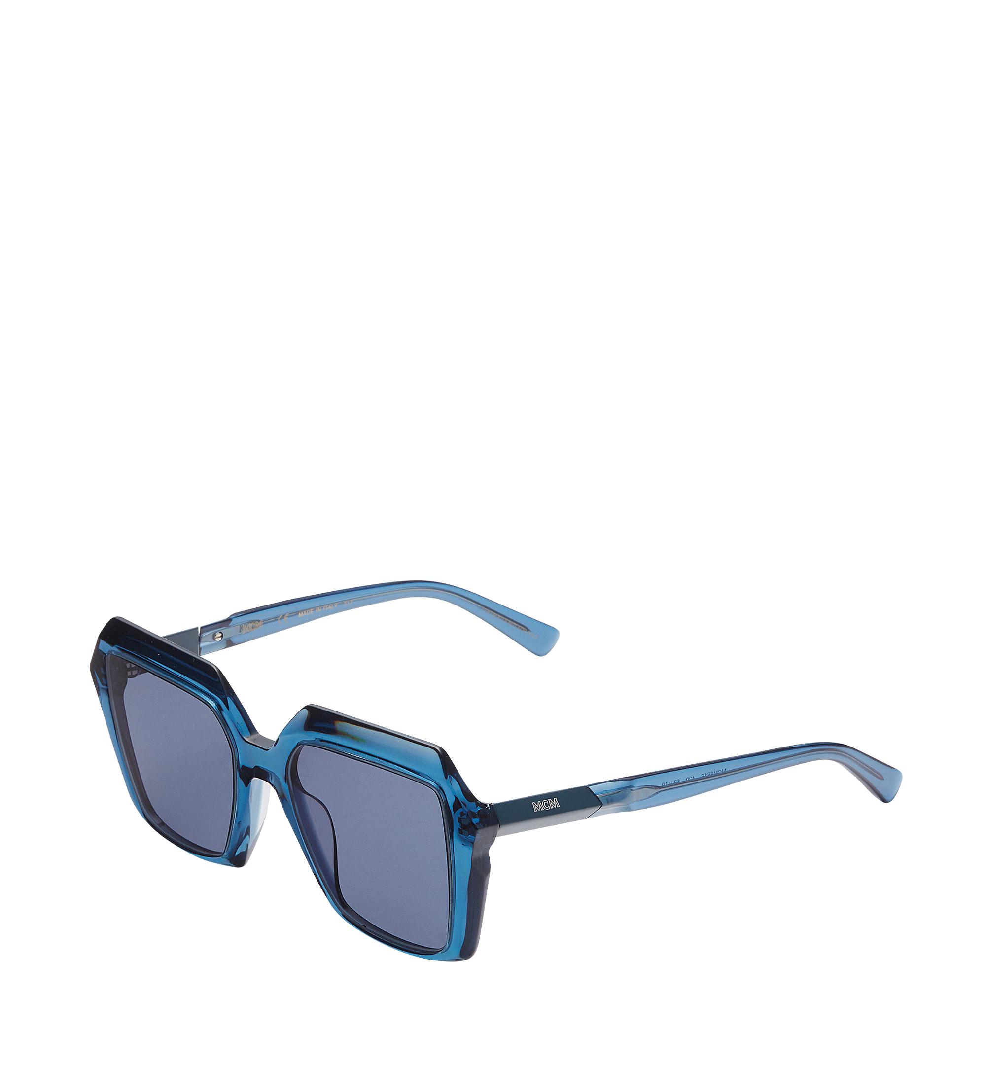 MCM Square Half Diamond Sunglasses Blue MEG8S2I01CT001 Noch mehr sehen 1