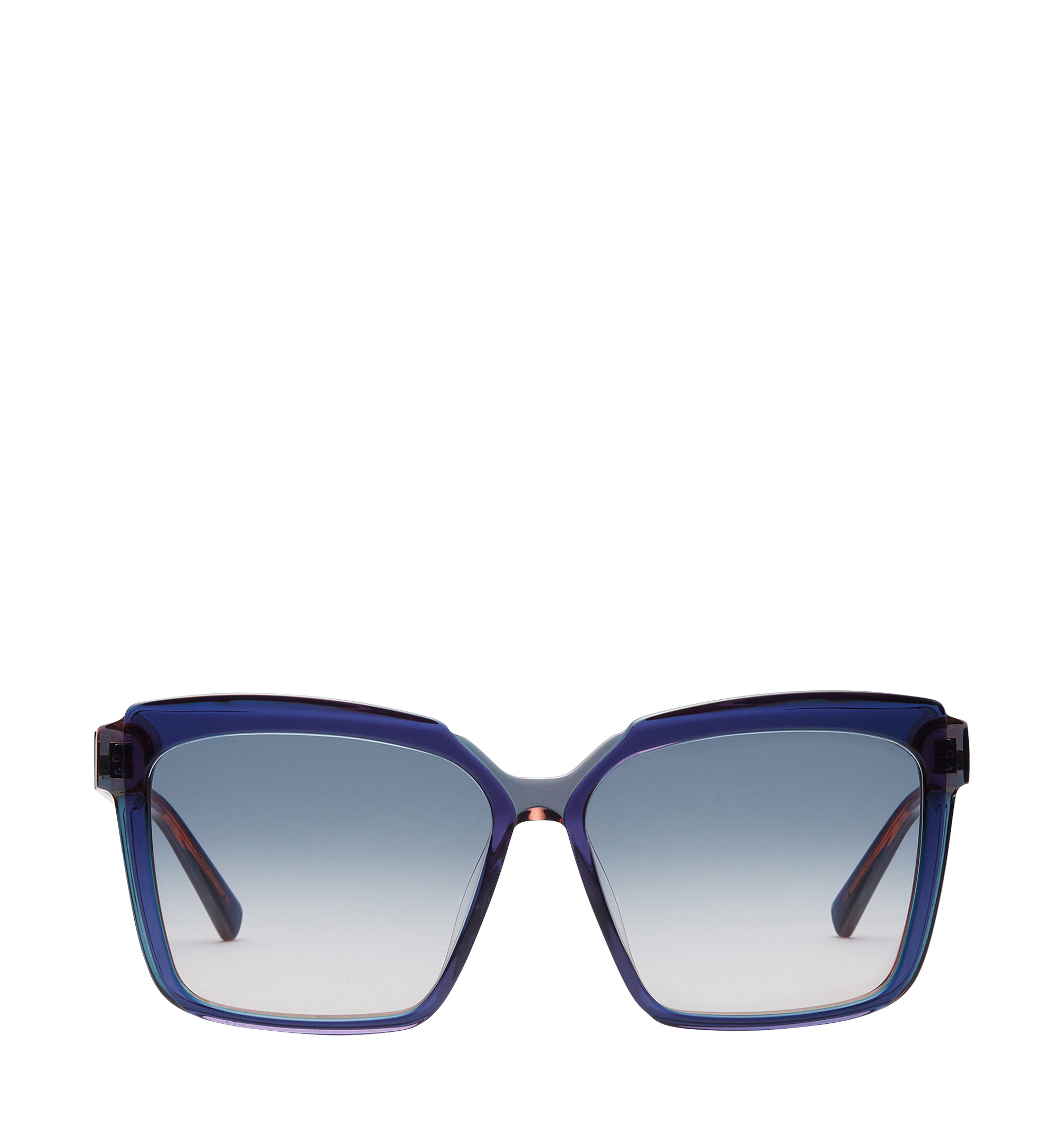 MCM Square Oversized Sunglasses Blue MEG8S2I06LS001 Alternate View 1