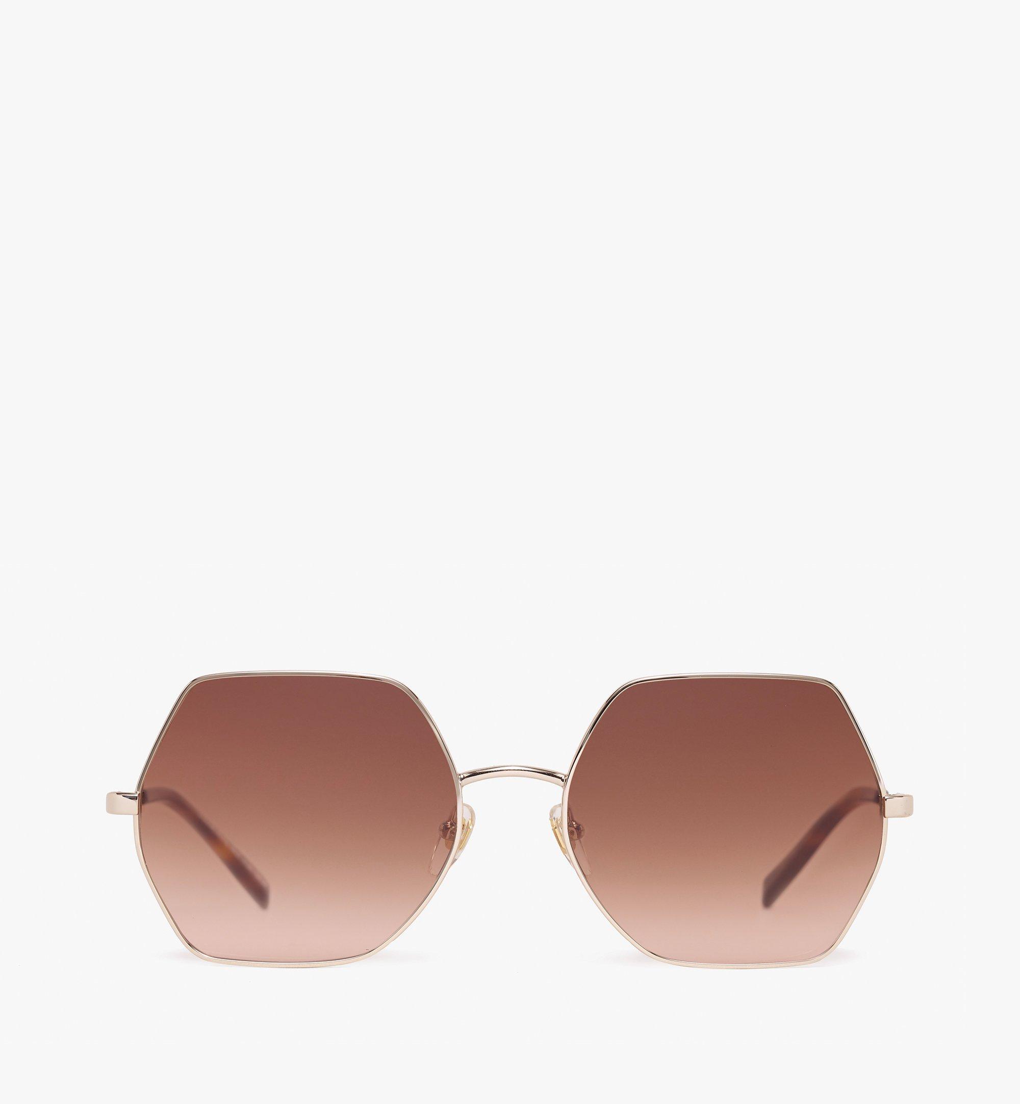 One Size Geometric Oversized Sunglasses Brown Mcm ®my