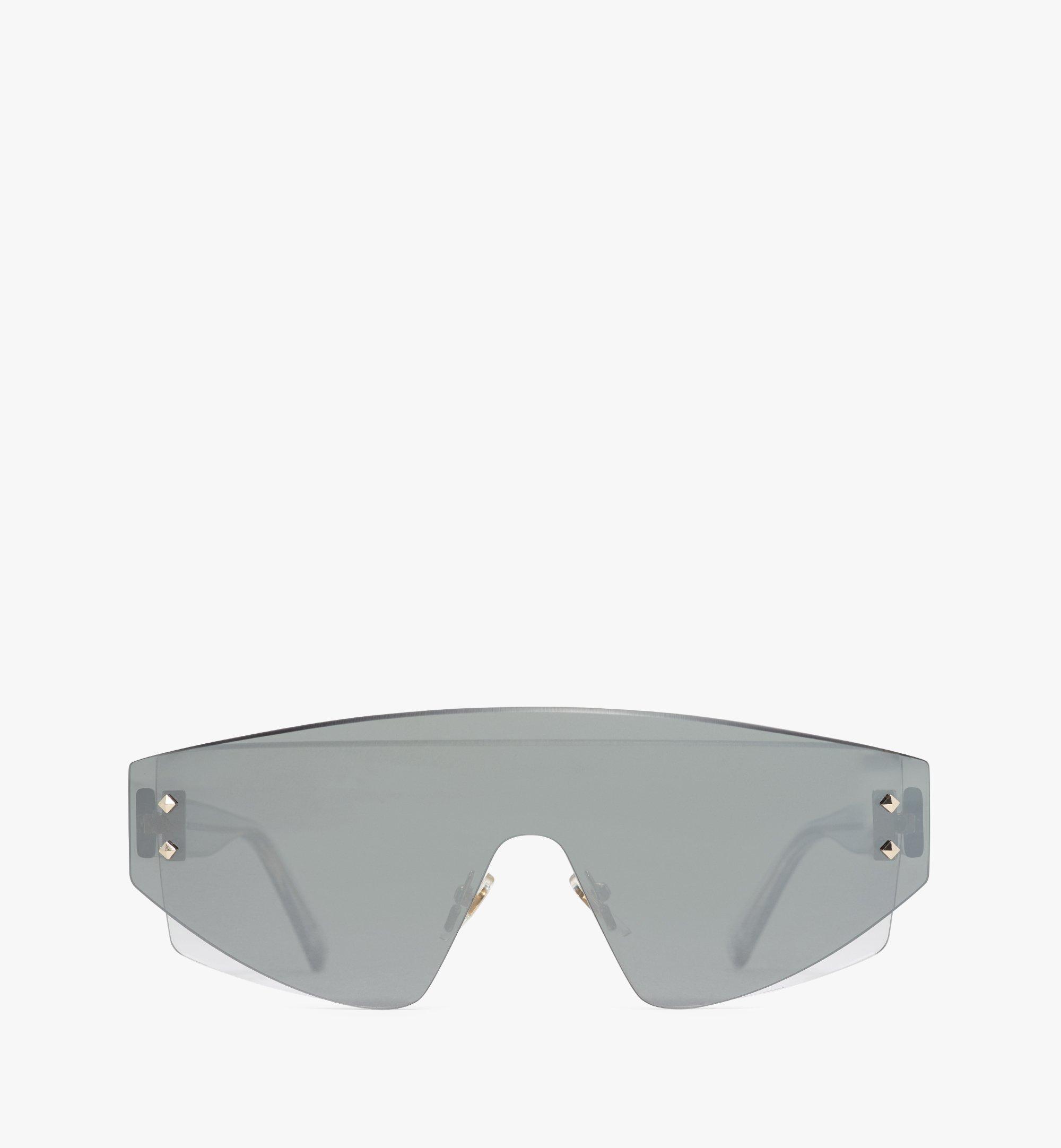 MCM 694S Shield Sunglasses Grey MEGASMM08EG001 Alternate View 1