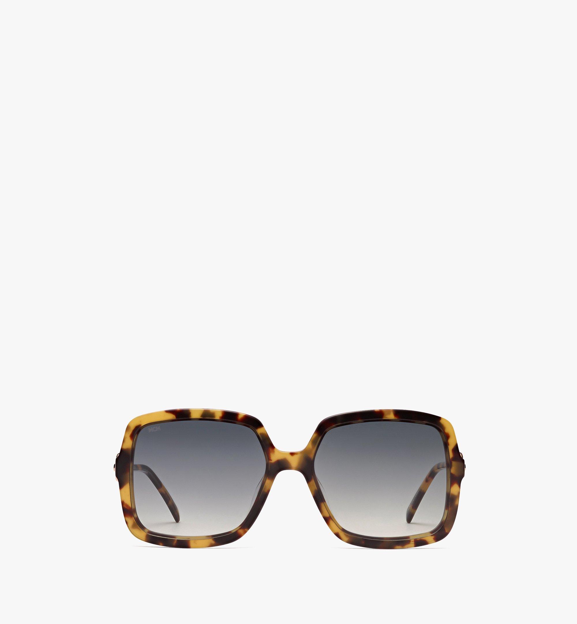 One Size MCM729S Square Chain Sunglasses Brown | MCM ®CA