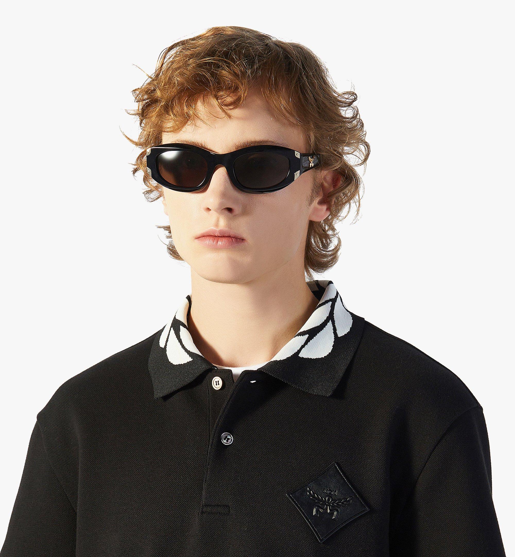 MCM Oval Sunglasses Black MEGEAMM02BK001 Alternate View 2