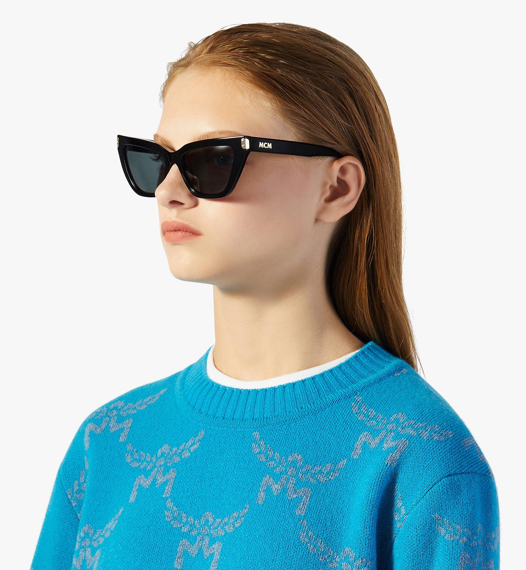 MCM Cat-Eye Sunglasses Black MEGEAMM03BK001 Alternate View 2