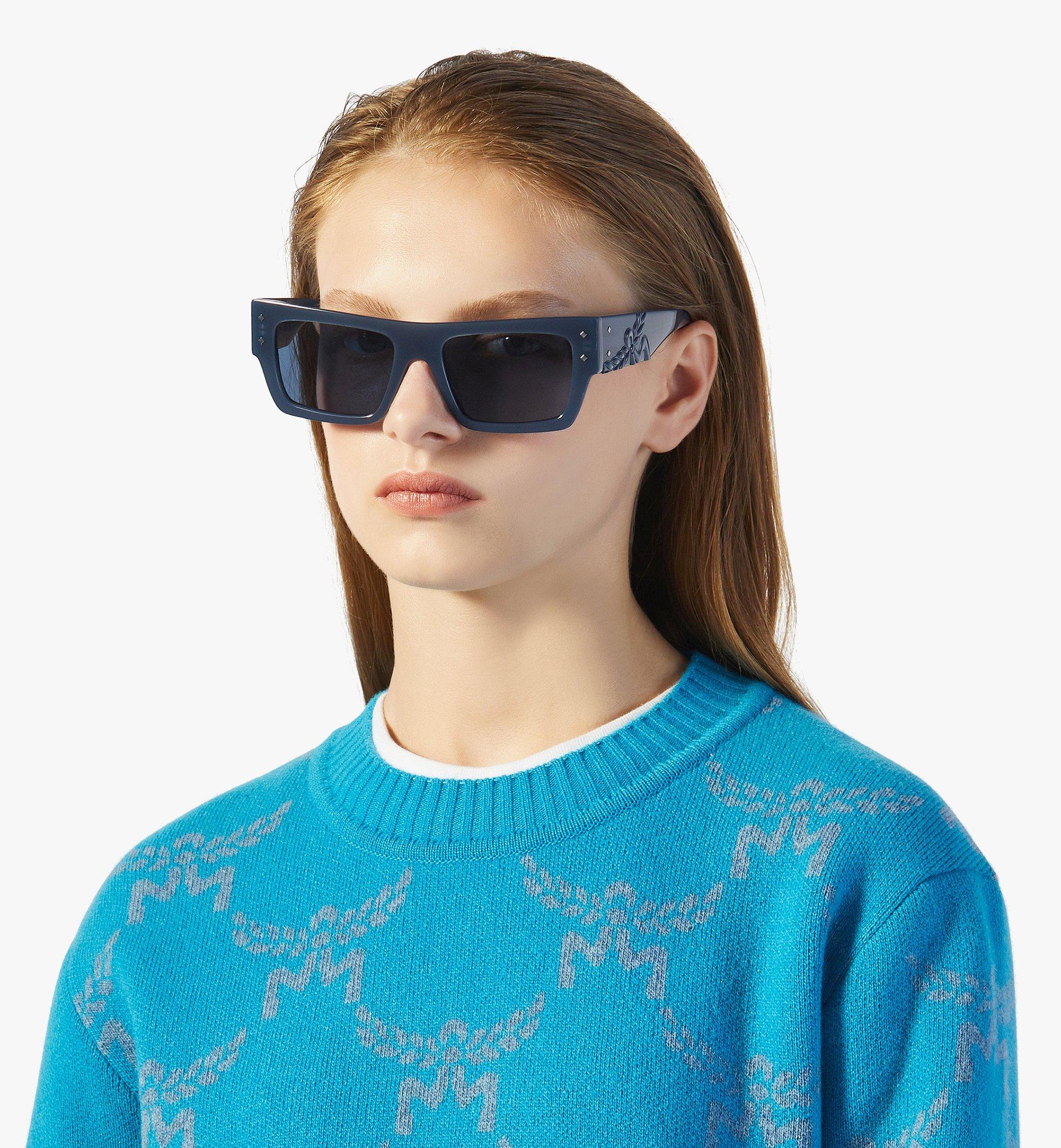 MCM Laurel Geometric Sunglasses Blue MEGEAMM09V4001 Alternate View 3