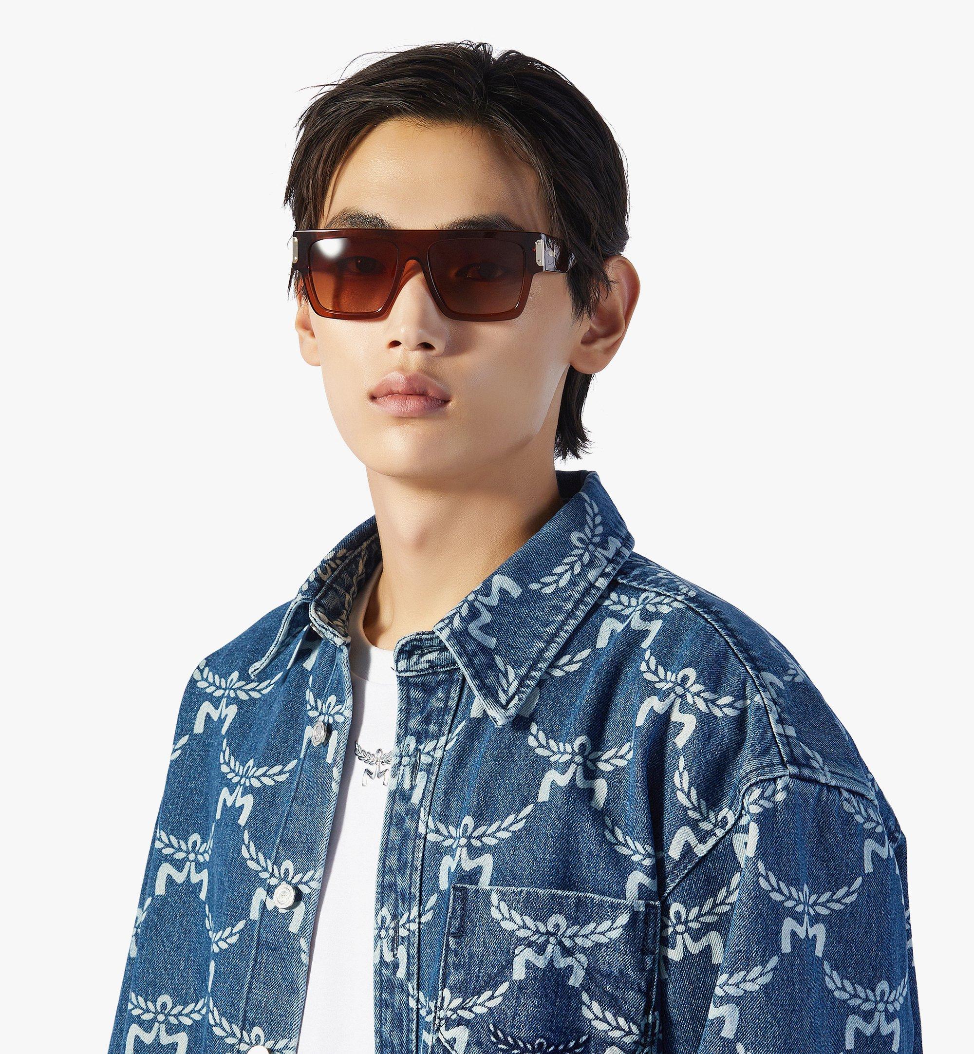 MCM 方形太阳镜 Cognac MEGEAMM10CO001 更多视角 2