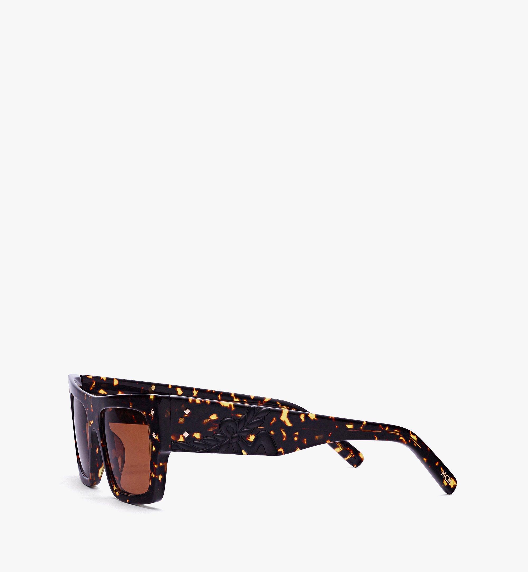 MCM Laurel Geometric Sunglasses Brown MEGEAMM12CP001 Alternate View 1